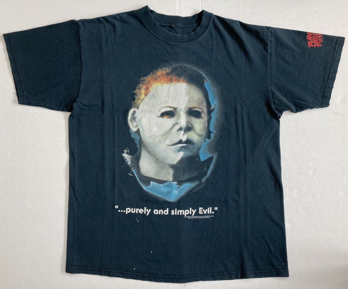 Planet Hollywood × Vintage HALLOWEEN MICHAEL MYERS SHIRT MOVIE EVIL MASK VINTAGE HORROR Size US L / EU 52-54 / 3 - 1 Thumbnail