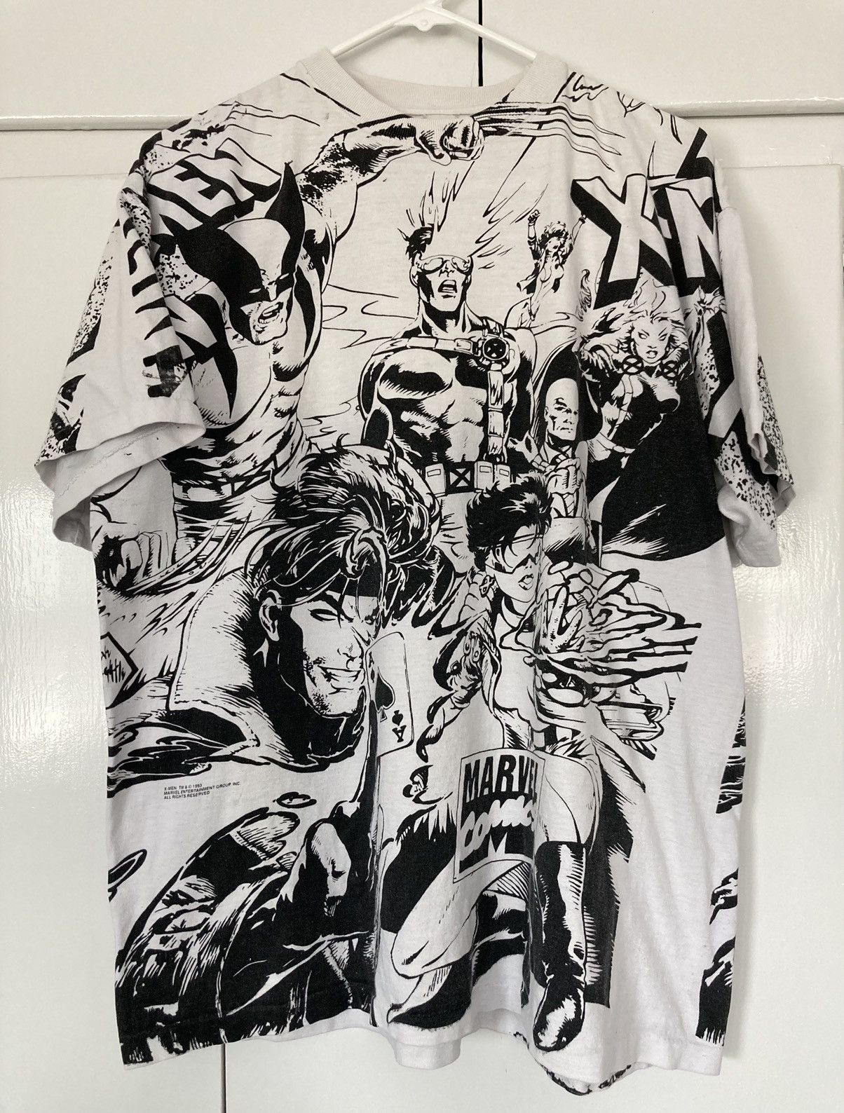 Marvel Comics X-MEN ‘93 SHIRT MARVEL COMICS Vintage 90S ALL OVER WOLVERINE Size US XL / EU 56 / 4 - 1 Thumbnail