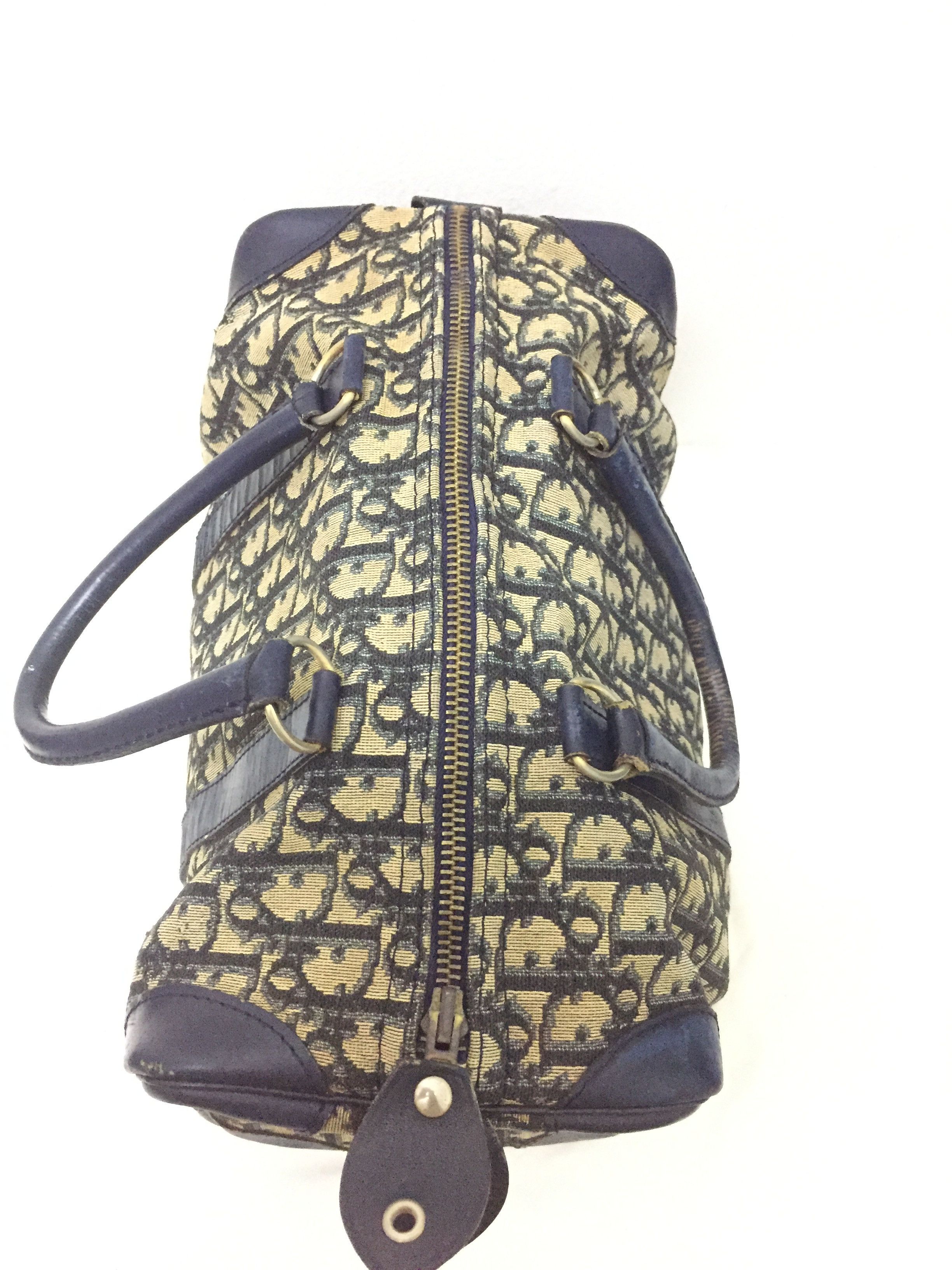 Dior 80's DIOR Trotter Monogram Small Duffle Boston Size ONE SIZE - 4 Thumbnail