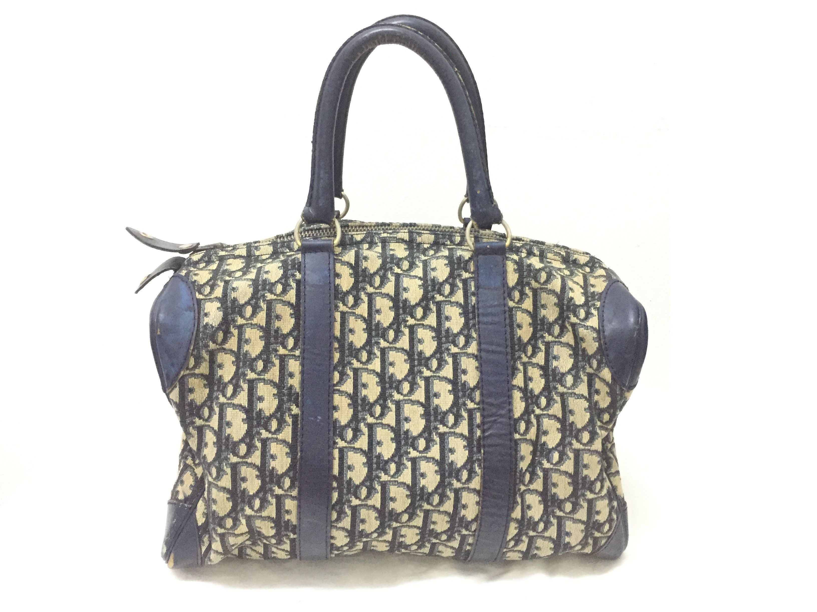 Dior 80's DIOR Trotter Monogram Small Duffle Boston Size ONE SIZE - 2 Thumbnail