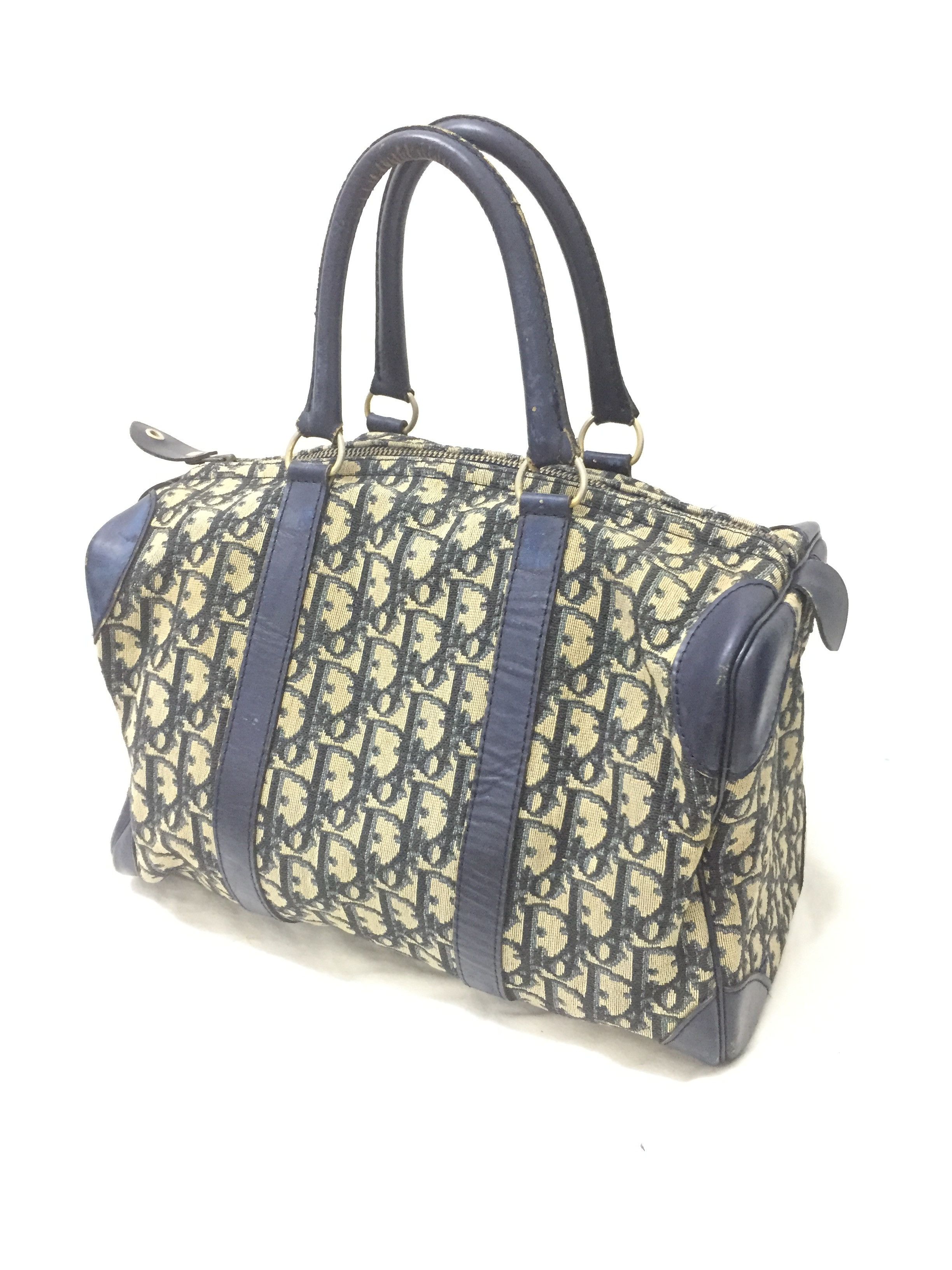 Dior 80's DIOR Trotter Monogram Small Duffle Boston Size ONE SIZE - 1 Thumbnail