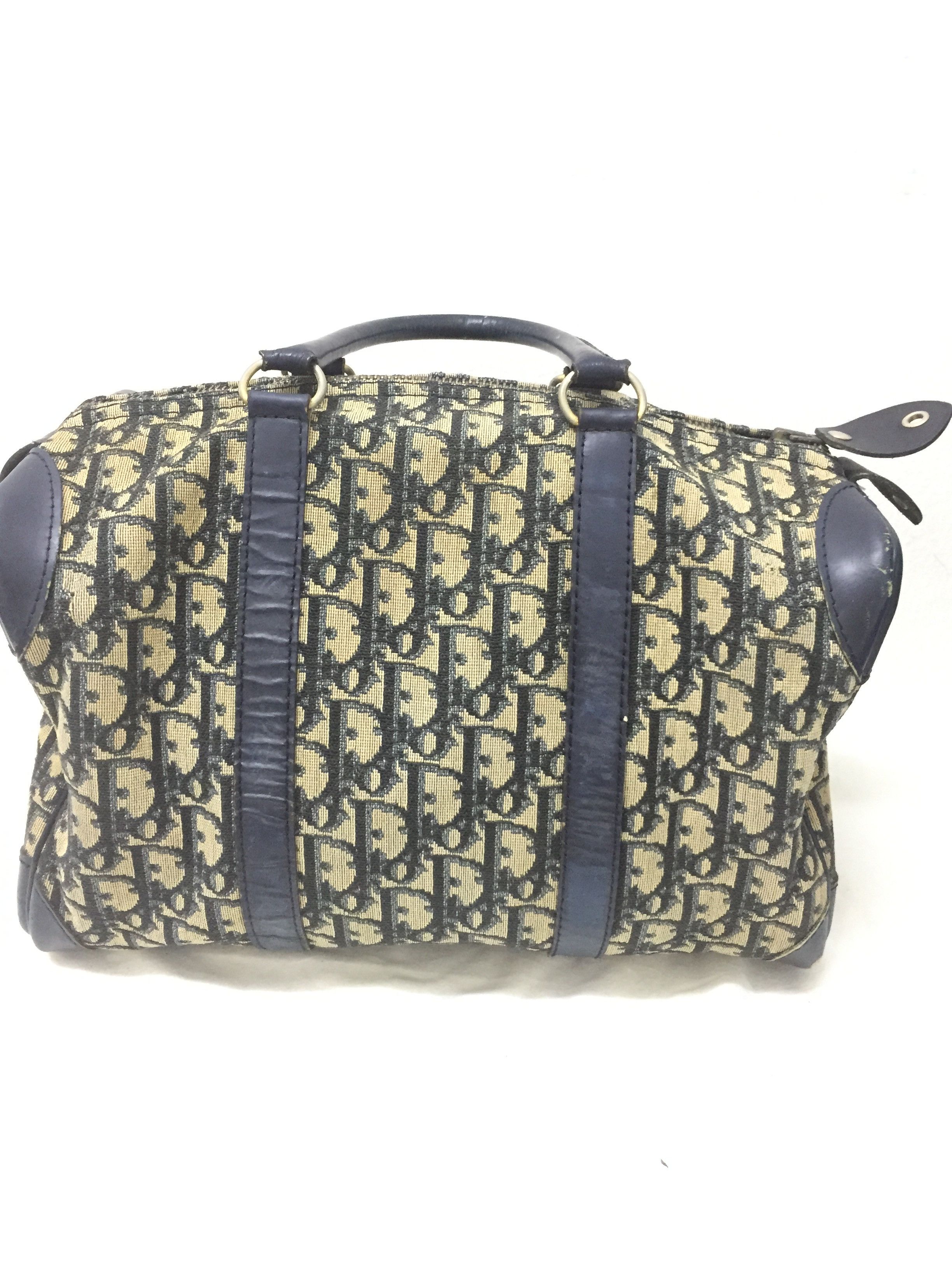 Dior 80's DIOR Trotter Monogram Small Duffle Boston Size ONE SIZE - 3 Thumbnail