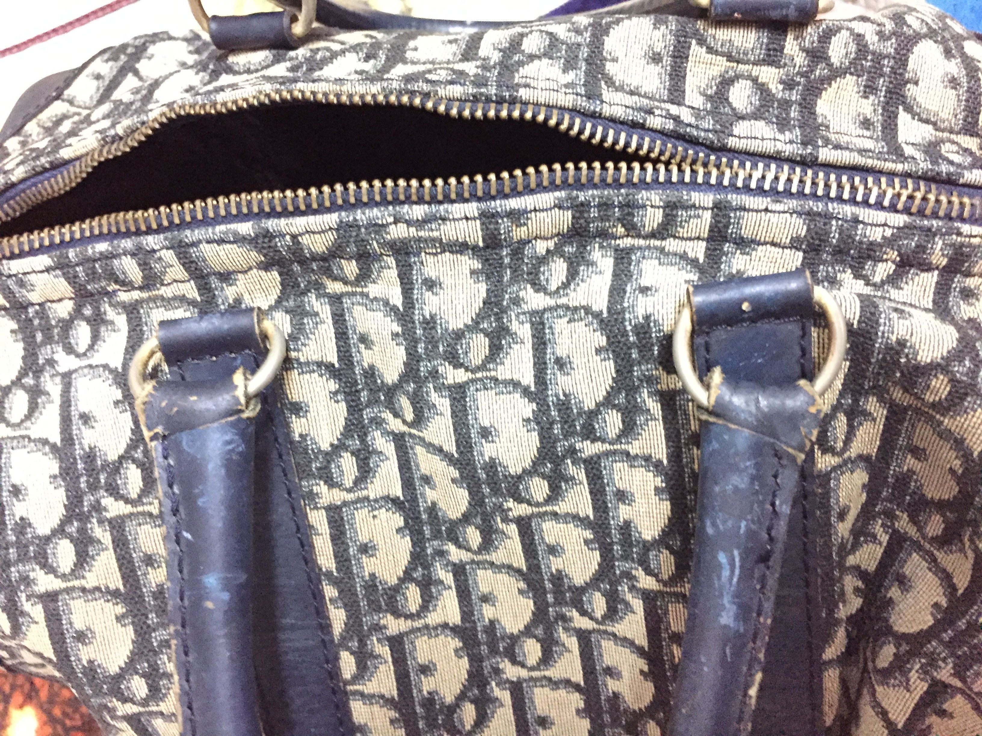 Dior 80's DIOR Trotter Monogram Small Duffle Boston Size ONE SIZE - 6 Thumbnail