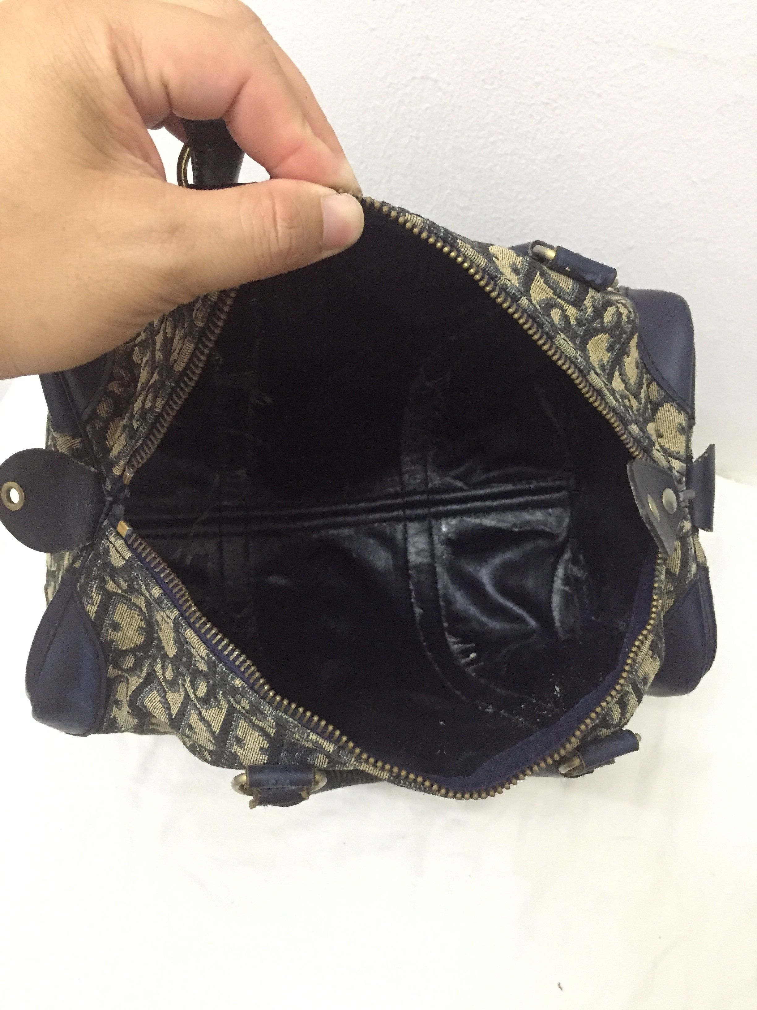 Dior 80's DIOR Trotter Monogram Small Duffle Boston Size ONE SIZE - 5 Thumbnail