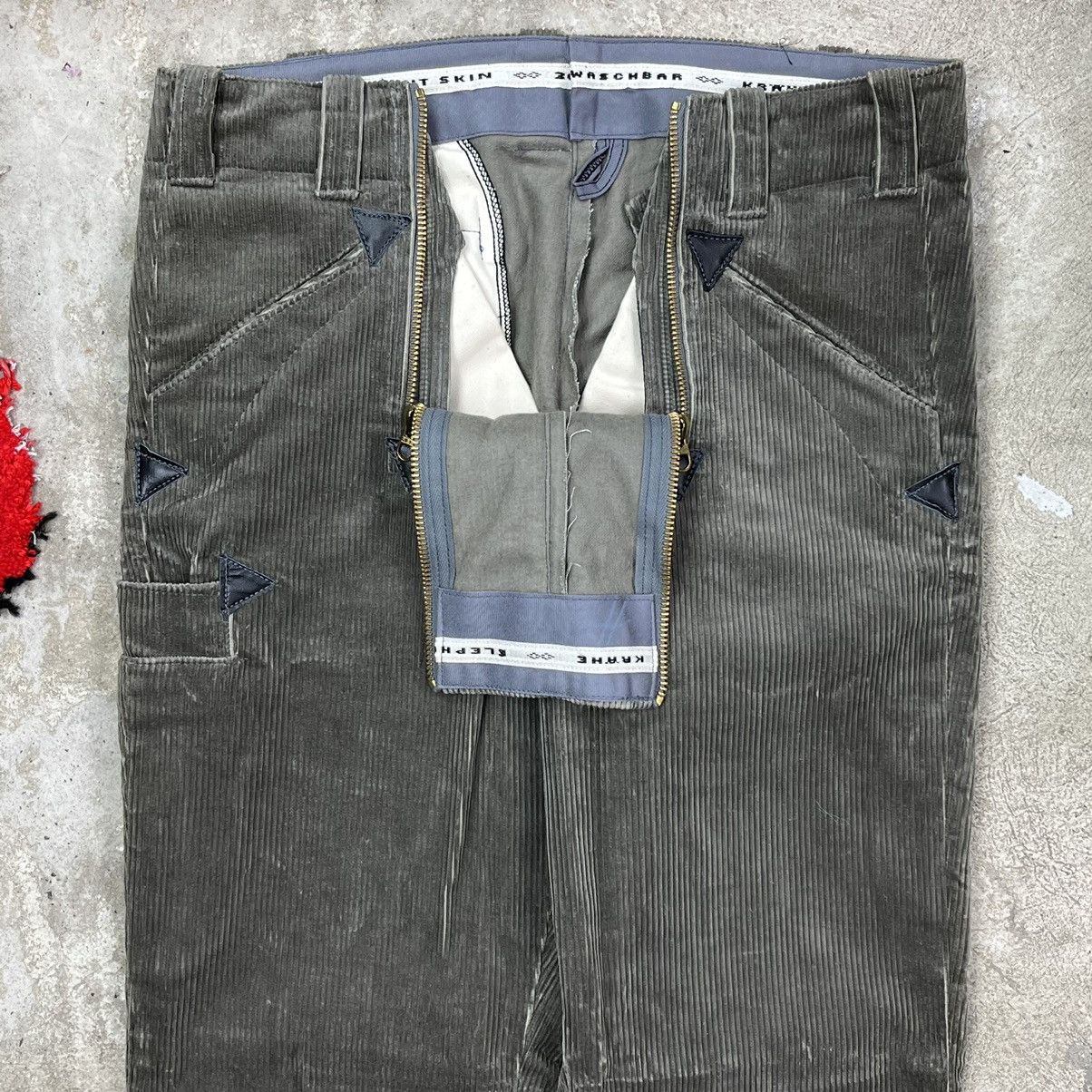 Vintage BAGGY FLARE CORDUROY ARCHIVE UTILITY HEAVY PANTS - № 3024 Size US 34 / EU 50 - 4 Thumbnail