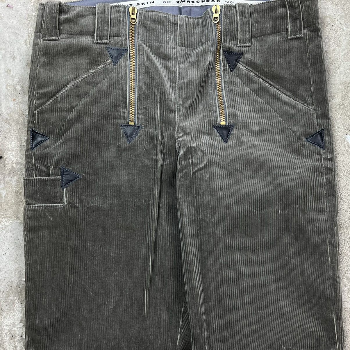 Vintage BAGGY FLARE CORDUROY ARCHIVE UTILITY HEAVY PANTS - № 3024 Size US 34 / EU 50 - 3 Thumbnail