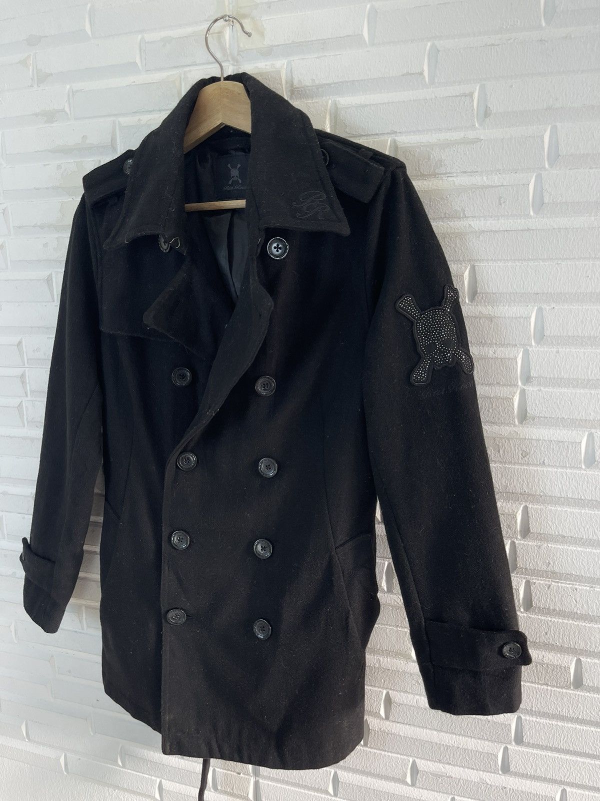 If Six Was Nine BLACK AVANT GARDE ROEN SKULL WOOL JACKET LGB IF SIX WAS NINE Size US M / EU 48-50 / 2 - 1 Thumbnail