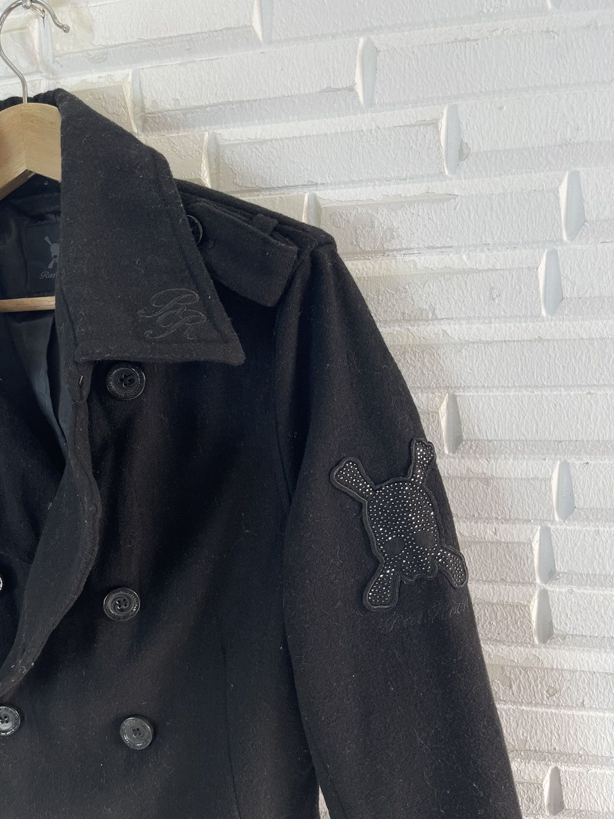 If Six Was Nine BLACK AVANT GARDE ROEN SKULL WOOL JACKET LGB IF SIX WAS NINE Size US M / EU 48-50 / 2 - 2 Thumbnail