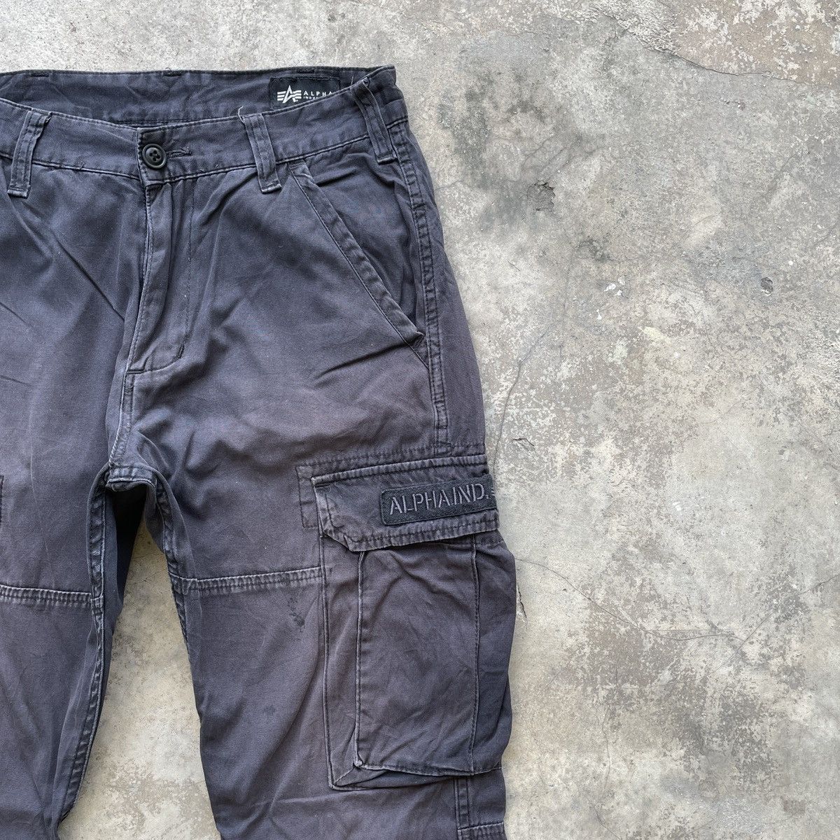 Alpha Industries Vtg ALPHA INDUSTRIES Faded Multipocket Tactical Cargo Pants Size US 29 - 4 Thumbnail