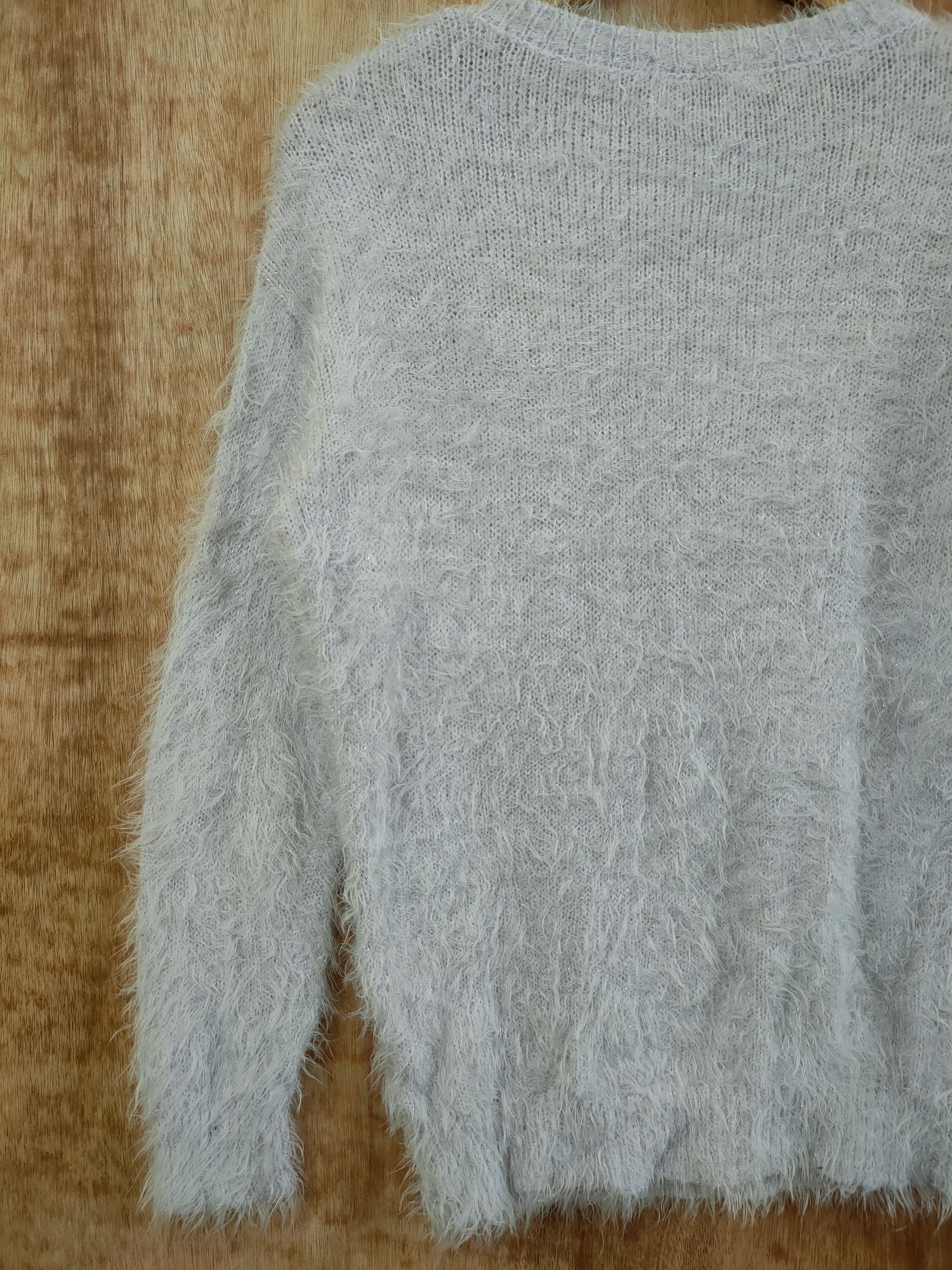 Homespun Knitwear DL Shoo La Rue mohair knitwear fur shag shaggy japan #46-438 Size M / US 6-8 / IT 42-44 - 7 Thumbnail