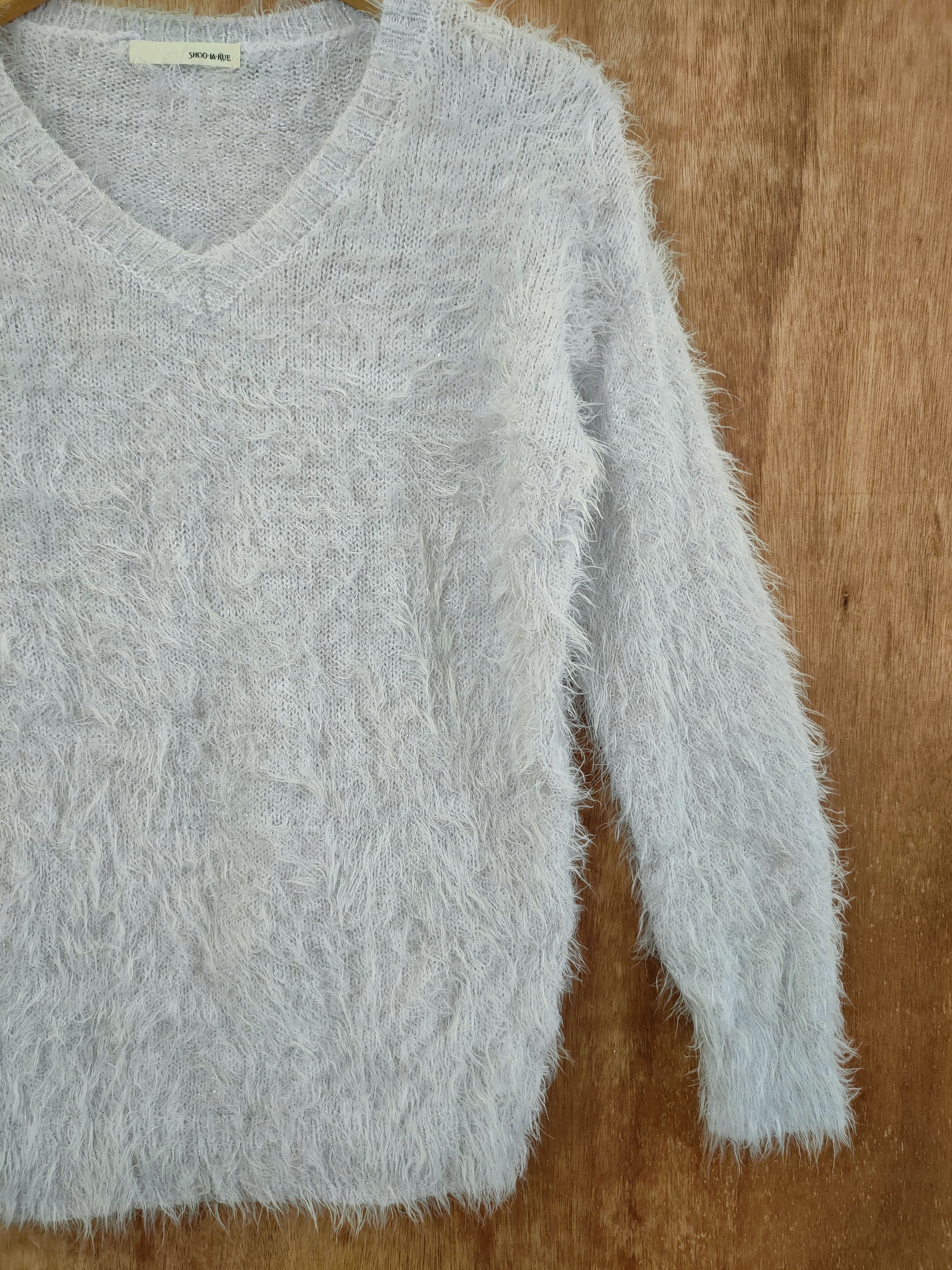 Homespun Knitwear DL Shoo La Rue mohair knitwear fur shag shaggy japan #46-438 Size M / US 6-8 / IT 42-44 - 3 Thumbnail