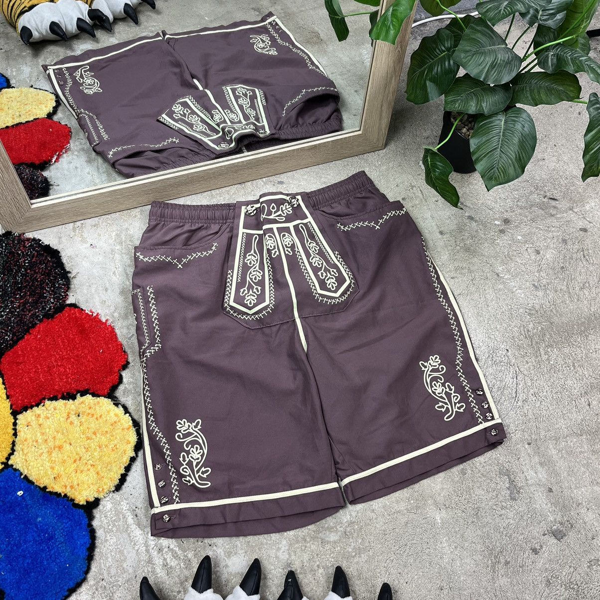 Vintage Y2K BAGGY ARCHIVE TRADITIONAL WESTERN SHORTS 2000s - № 3025 Size US 32 / EU 48 - 2 Thumbnail