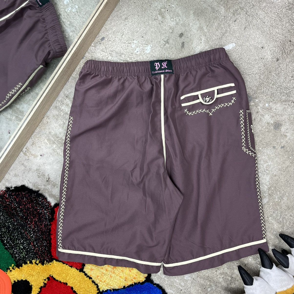 Vintage Y2K BAGGY ARCHIVE TRADITIONAL WESTERN SHORTS 2000s - № 3025 Size US 32 / EU 48 - 10 Thumbnail
