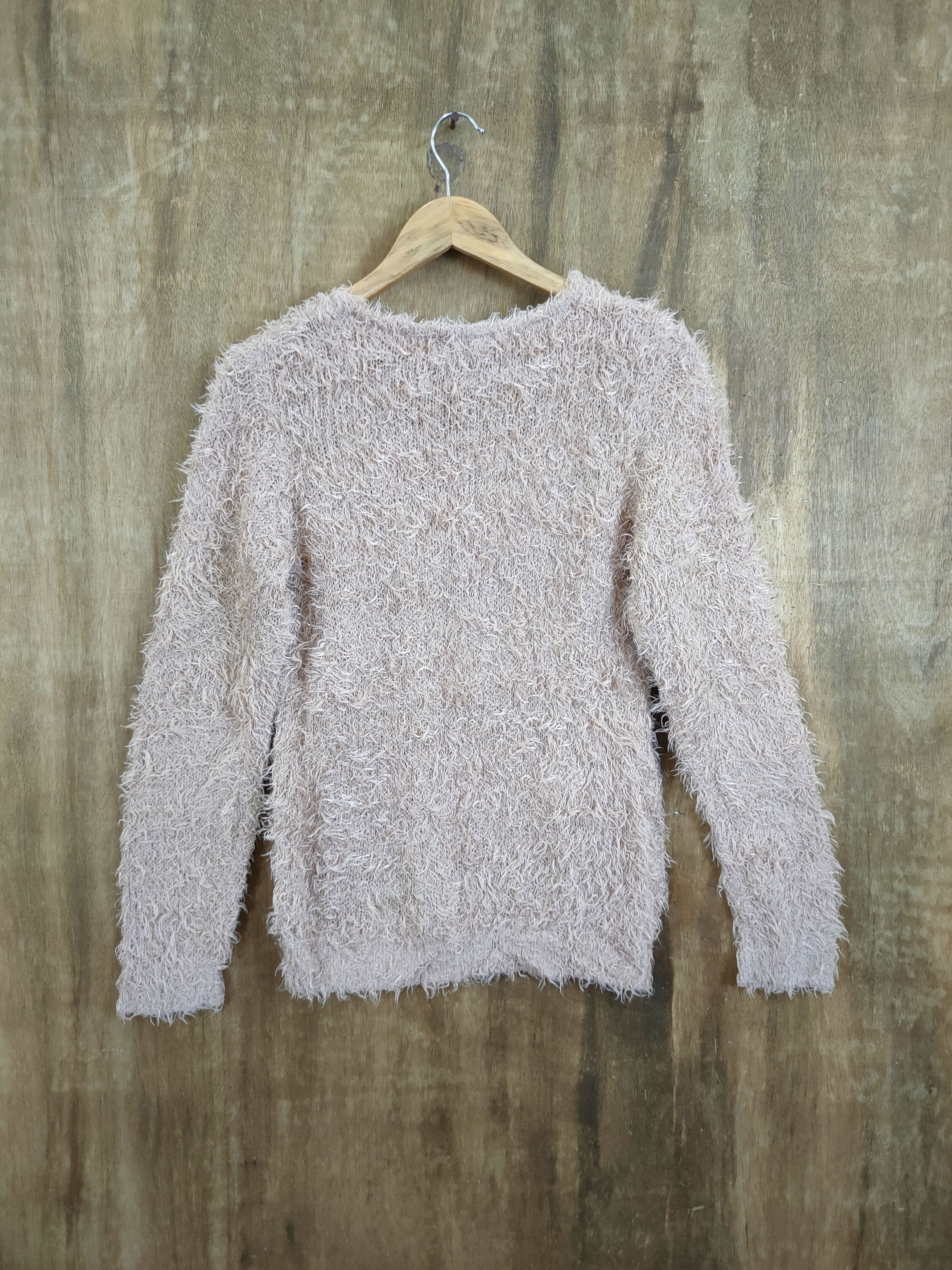 Homespun Knitwear × Japanese Brand Japan knitted star shag shaggy soft fur mohair #46-926 Size XS / US 0-2 / IT 36-38 - 9 Thumbnail