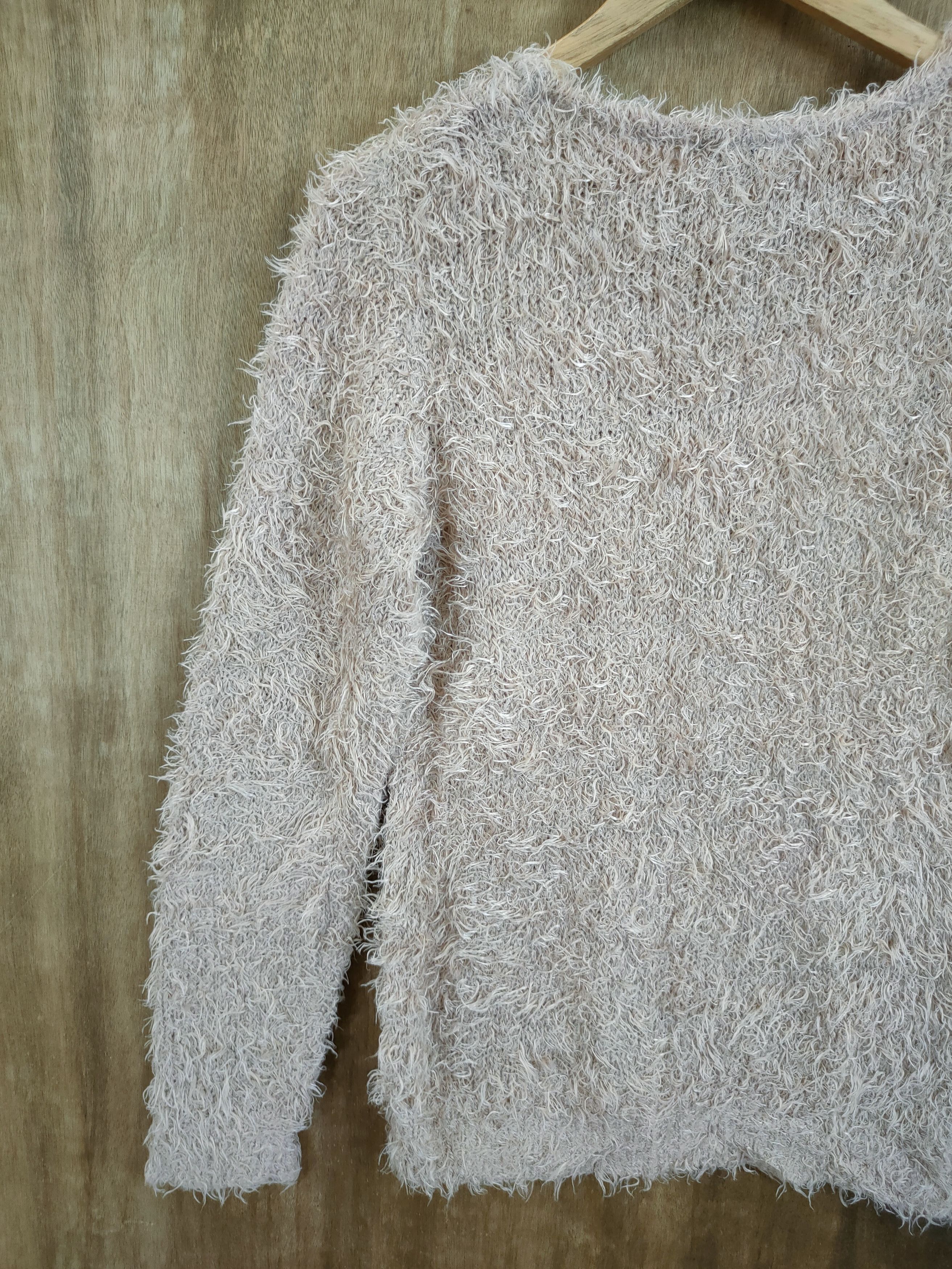 Homespun Knitwear × Japanese Brand Japan knitted star shag shaggy soft fur mohair #46-926 Size XS / US 0-2 / IT 36-38 - 10 Thumbnail