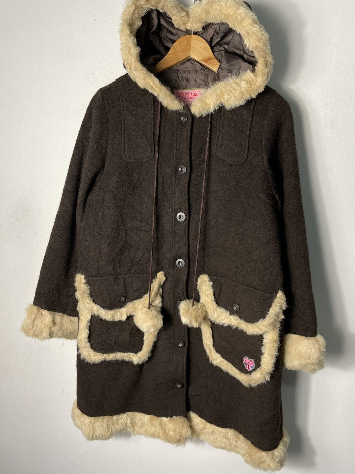 20471120 × Beauty Beast × Hysteric Glamour Bettys Blue by Shinji Abe Streetwear Hoodie Wool Coat Size M / US 6-8 / IT 42-44 - 3 Thumbnail