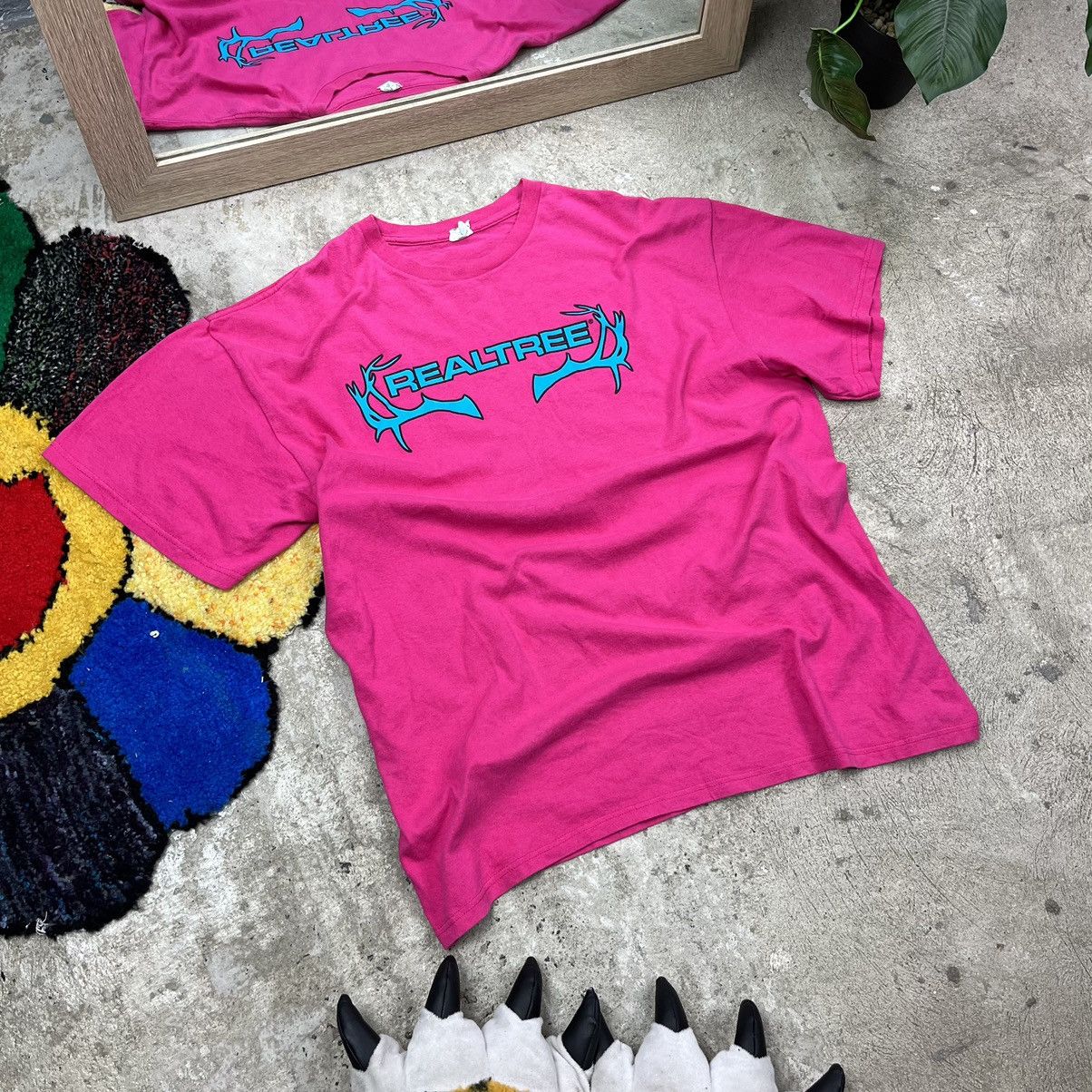 Realtree 2000s REALTREE ACID PINK VINTAGE RARE TEE - LOT № 89 Size US L / EU 52-54 / 3 - 2 Thumbnail