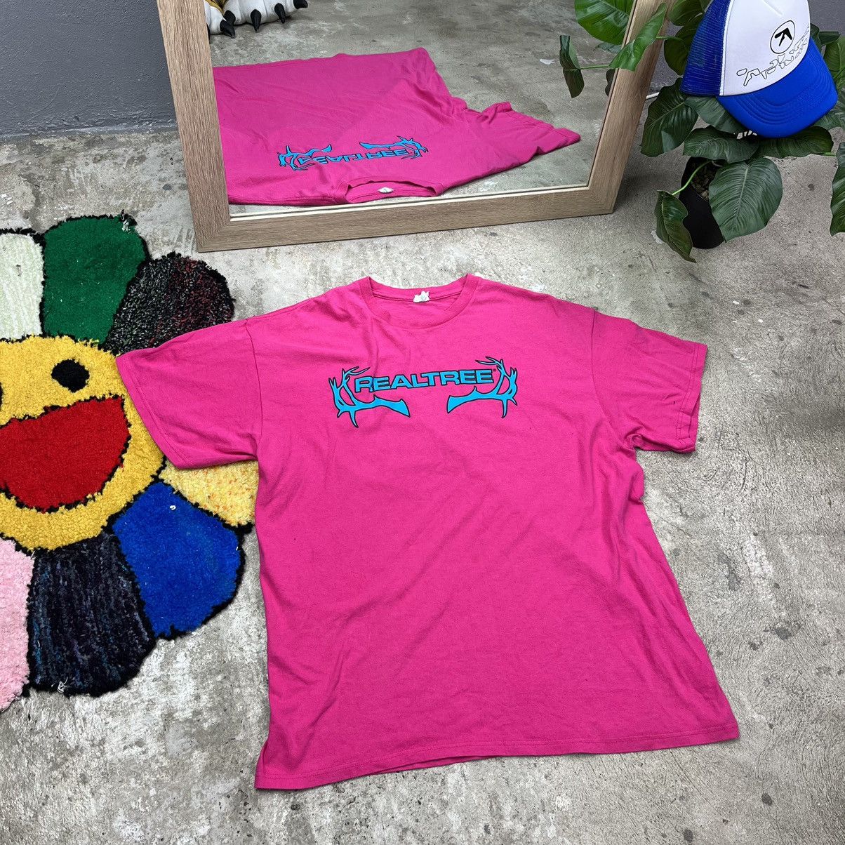 Realtree 2000s REALTREE ACID PINK VINTAGE RARE TEE - LOT № 89 Size US L / EU 52-54 / 3 - 5 Thumbnail