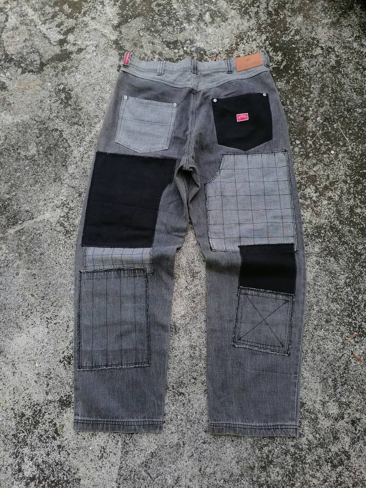 Japanese Brand Surpass Patchwork Denim Jeans Size US 37 - 2 Thumbnail