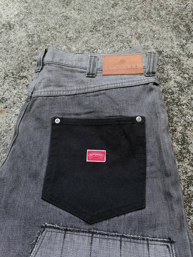 Japanese Brand Surpass Patchwork Denim Jeans Size US 37 - 7 Thumbnail