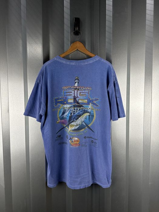 Vintage Vintage Big Rock Blue Marlin Tournament Fishing T-Shirt | Grailed