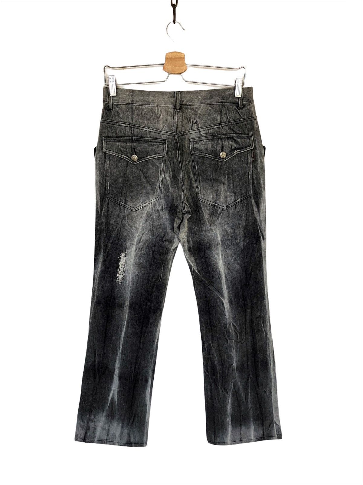 Yasuyuki Ishii Berning Sho 🇯🇵 Junya Poem Anarchy Statement Jeans Denim Size US 29 - 6 Thumbnail