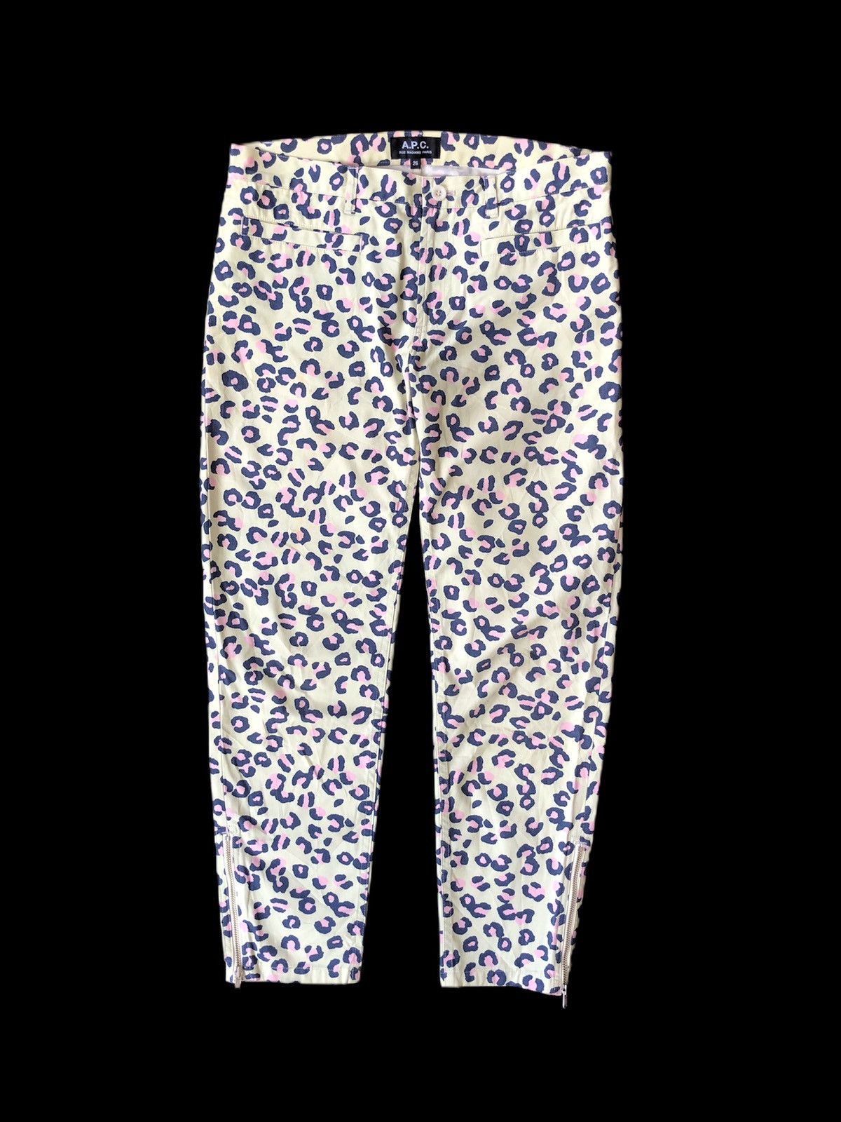 A.P.C. DOPE🔥A.P.C. Paris Leopard Skin Pastel Pants Size US 29 - 2 Thumbnail