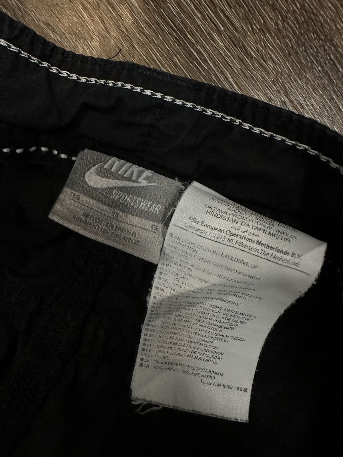Nike × Vintage Vintage Nike Multi Pocket Cargo Shorts Y2K Size US 34 / EU 50 - 9 Thumbnail