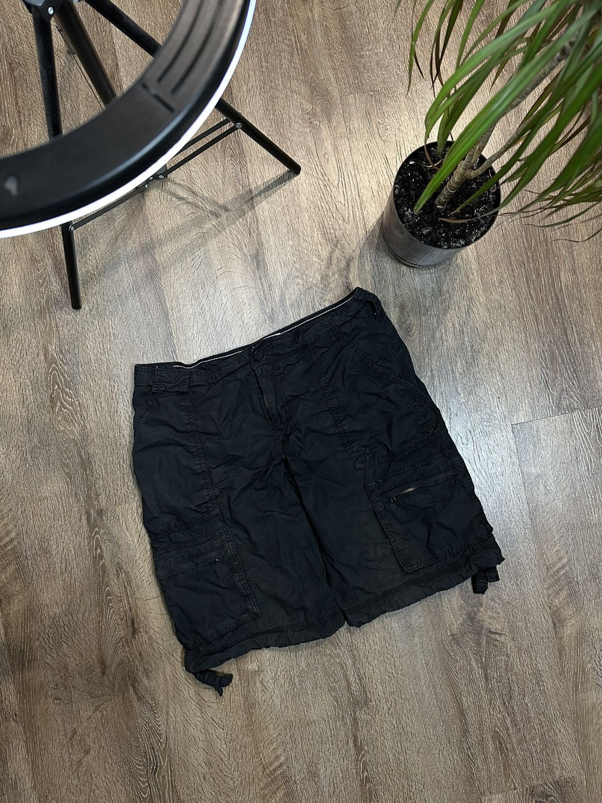 Nike × Vintage Vintage Nike Multi Pocket Cargo Shorts Y2K Size US 34 / EU 50 - 2 Thumbnail