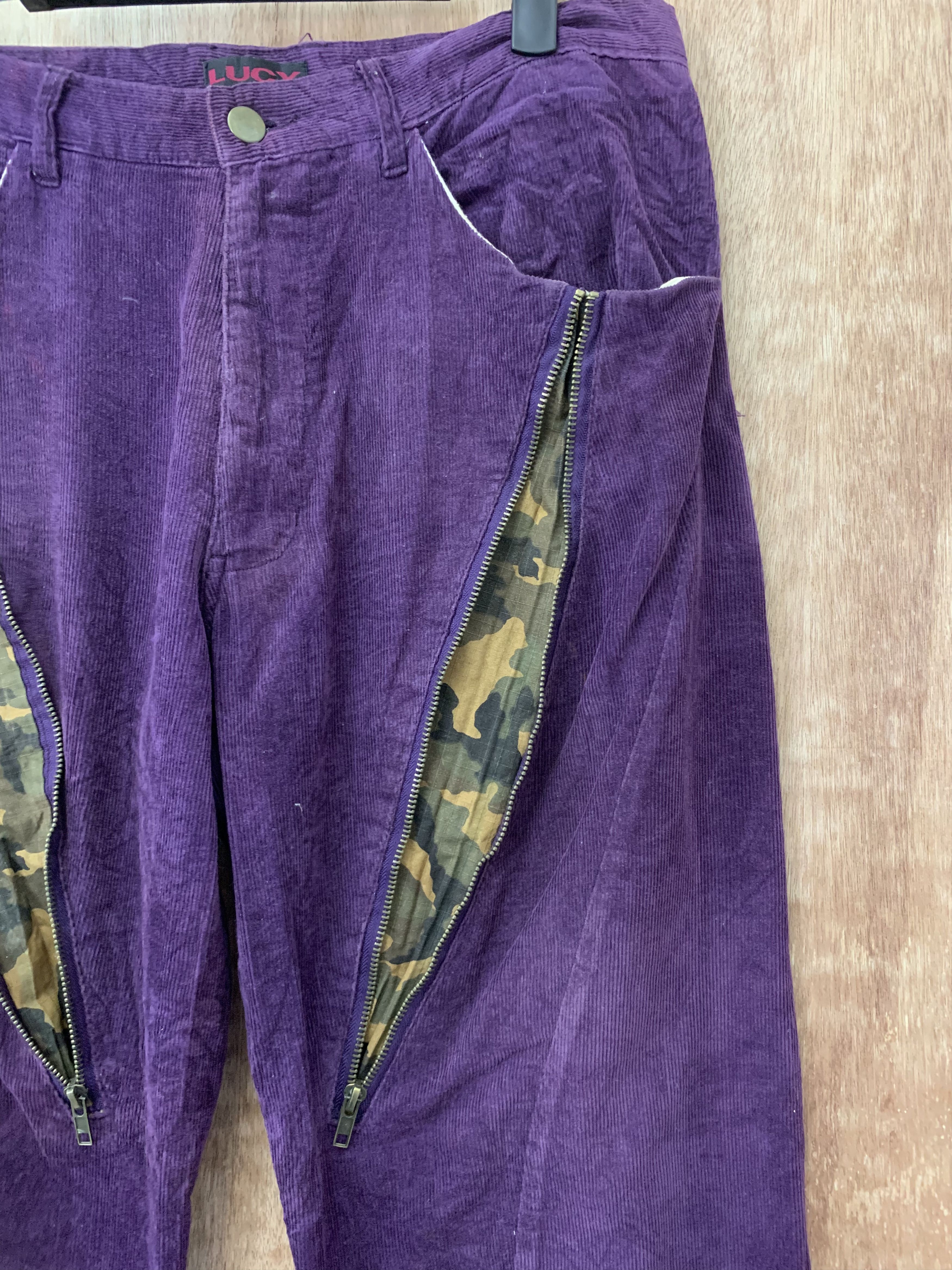 Japanese Brand Conduroy Lucy Zipper Style Japanese Branded Streetwear Pant Size US 30 / EU 46 - 6 Thumbnail