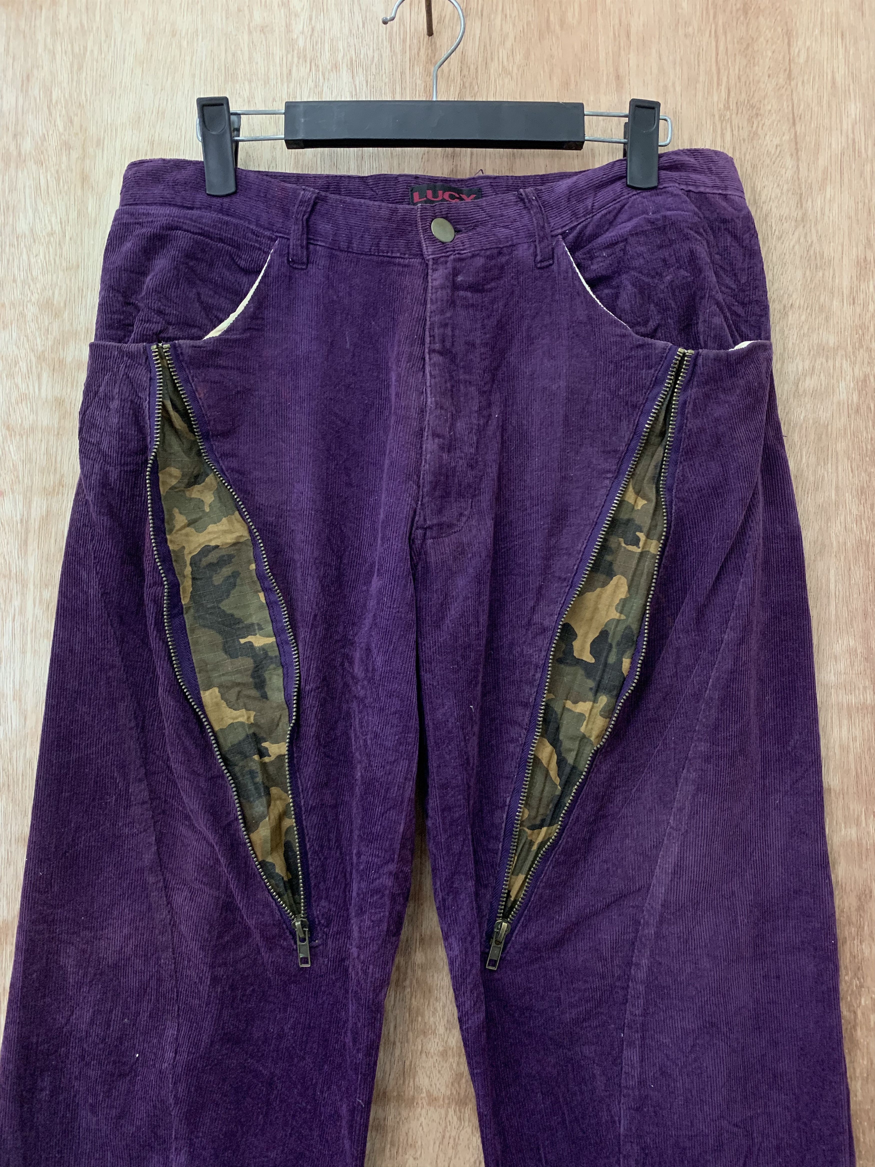Japanese Brand Conduroy Lucy Zipper Style Japanese Branded Streetwear Pant Size US 30 / EU 46 - 3 Thumbnail