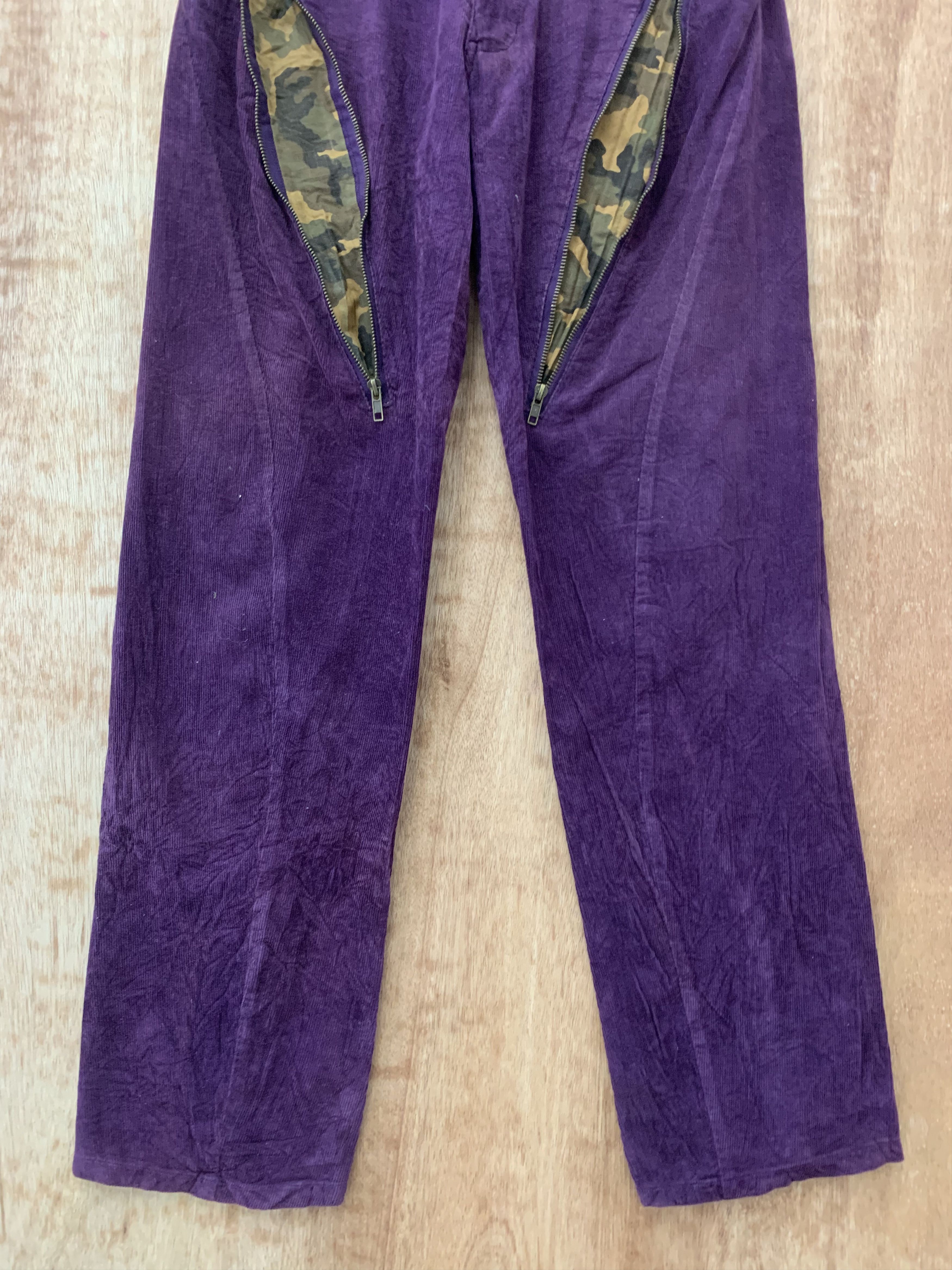 Japanese Brand Conduroy Lucy Zipper Style Japanese Branded Streetwear Pant Size US 30 / EU 46 - 4 Thumbnail