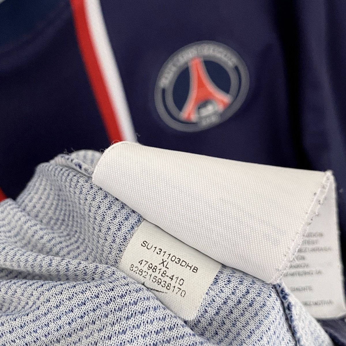 Nike 2012 2013 Paris PSG France Nike Home Away Soccer Jersey Kit Size US XL / EU 56 / 4 - 7 Thumbnail