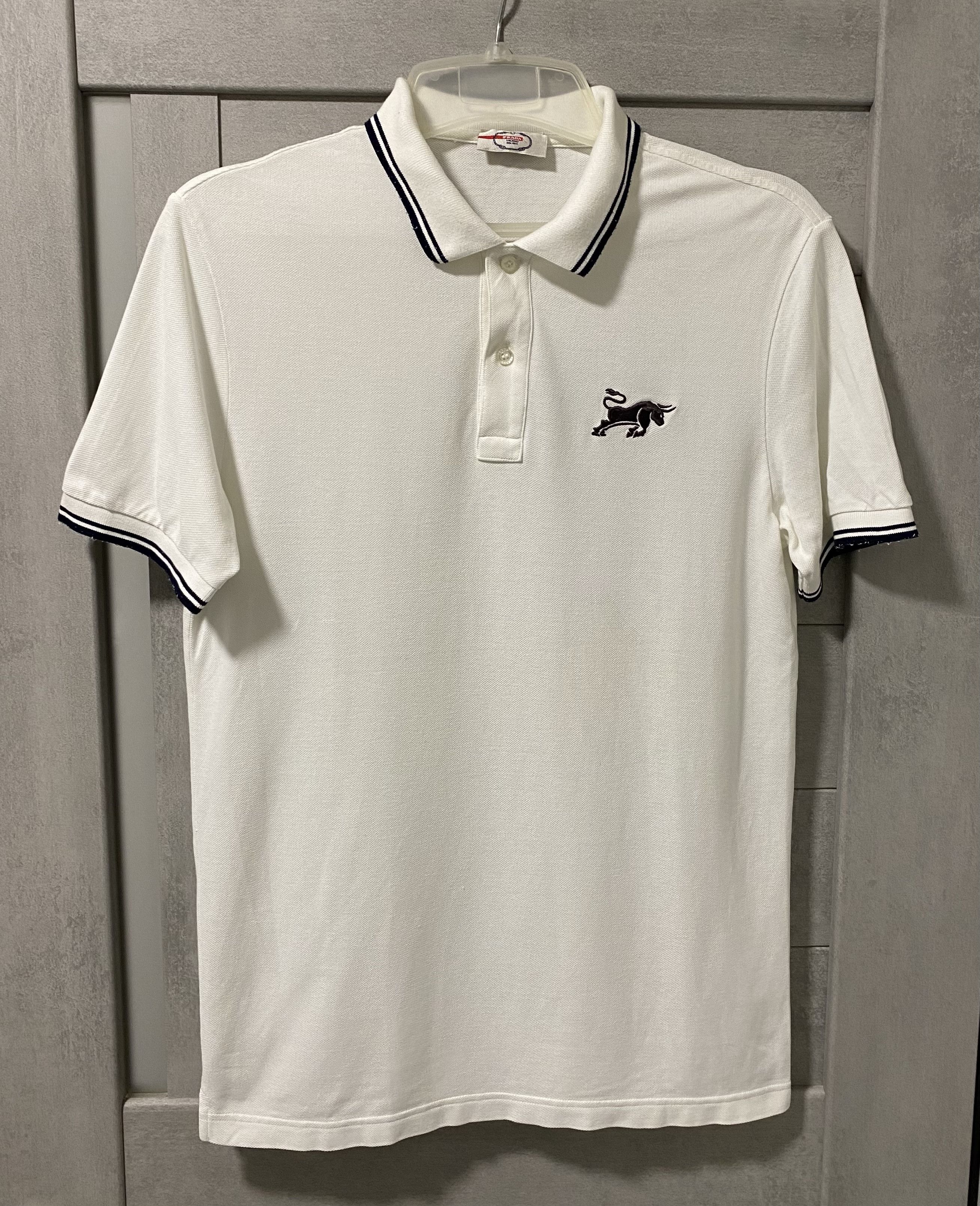 Prada Prada bull embroidered polo t-shirt | Grailed Prada Prada bull embroidered polo t-shirt | Grailed