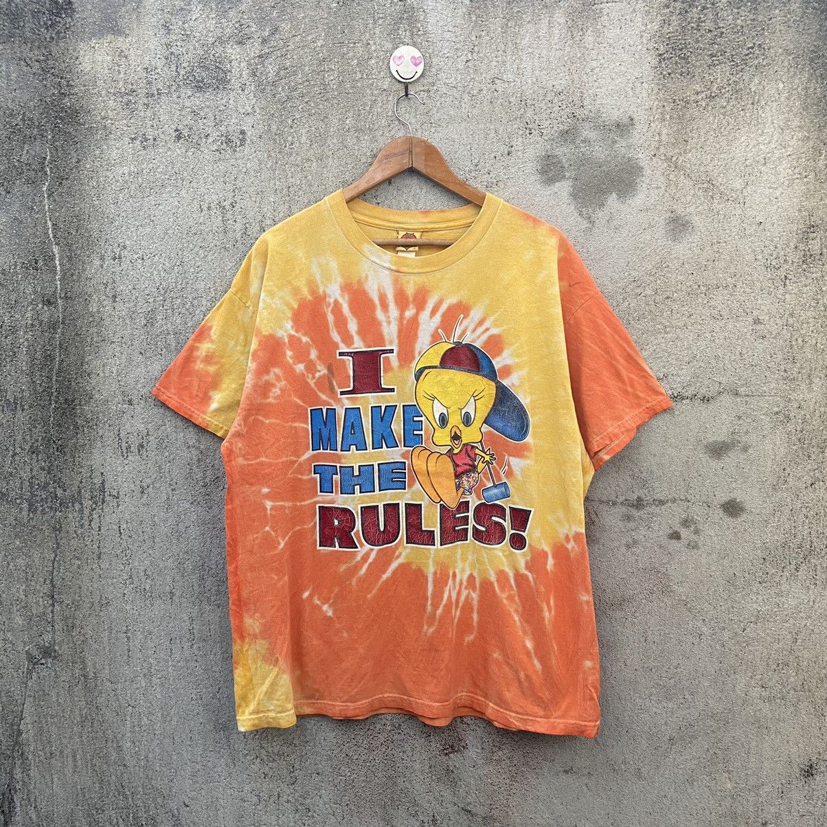 Cartoon Network Vintage 2001 tweety looney tunes tshirt tie dye Size US XL / EU 56 / 4 - 1 Thumbnail