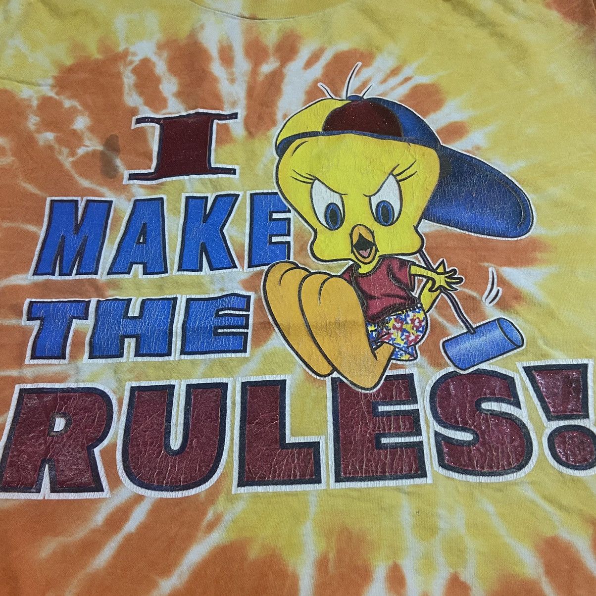Cartoon Network Vintage 2001 tweety looney tunes tshirt tie dye Size US XL / EU 56 / 4 - 3 Thumbnail