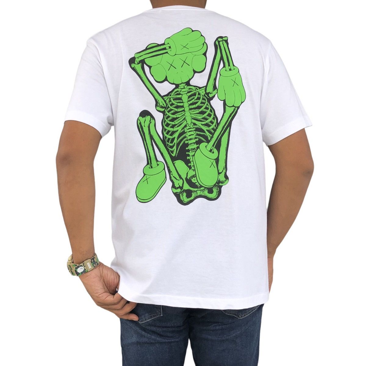 image of Kaws x Uniqlo Ut Ss16 White Tee, Men's (Size Large)