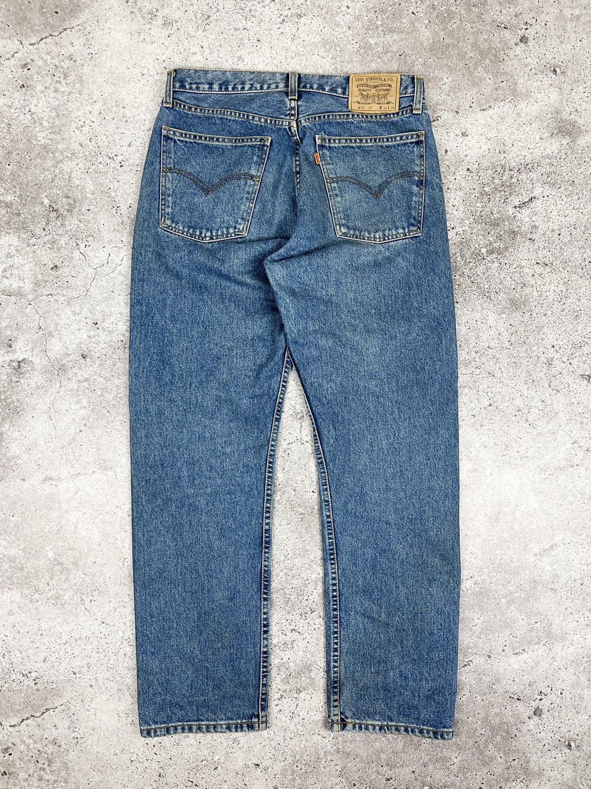 Levi's 1998 Vintage 615 02 Orange Tab Jeans Blau W34 L32