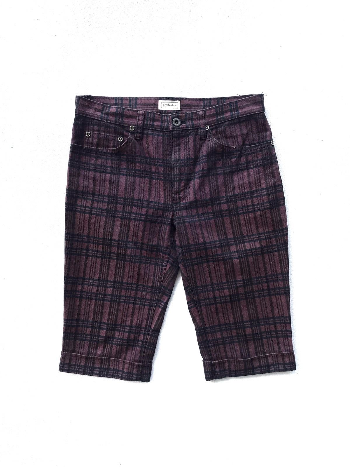 Hysteric Glamour Japan Made Hysterics Plaid Short Pant Japan Street Jrock Size US 29 - 1 Thumbnail