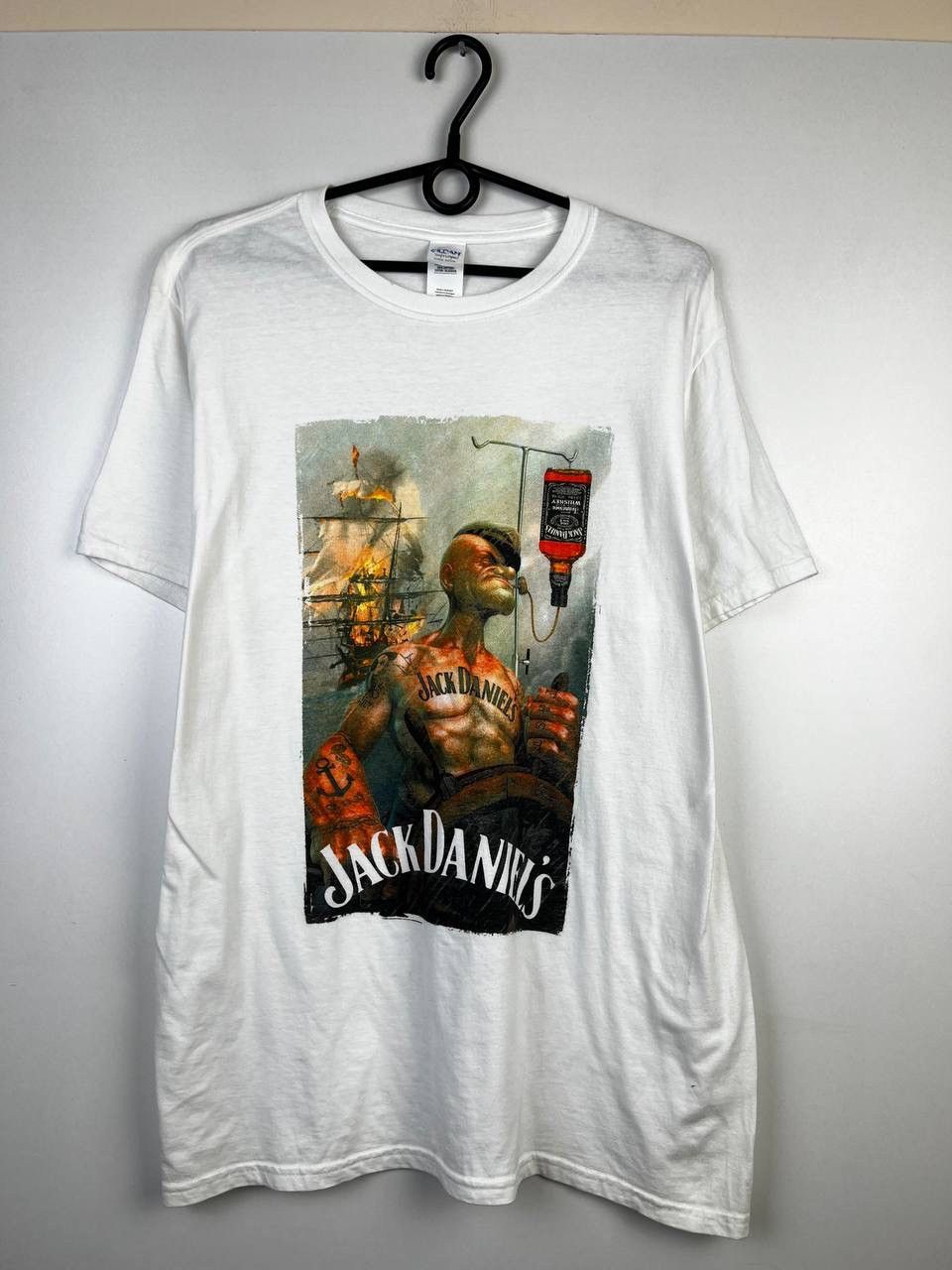 Vintage Jack Daniels crazy t-shirt size L Size US L / EU 52-54 / 3 - 1 Thumbnail