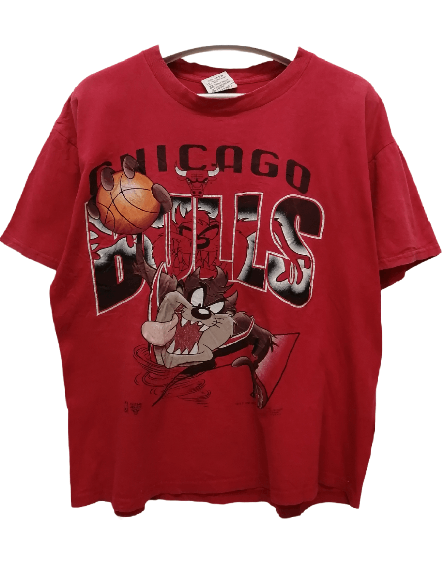 Vintage Vintage 90s Chicago Bulls X Warner Bros X Tazmania Tee Size US L / EU 52-54 / 3 - 1 Thumbnail