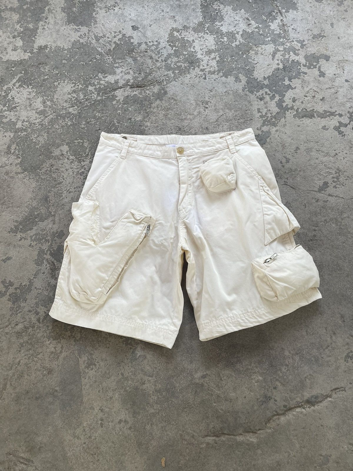 image of Walter Van Beirendonck Cargo Short in White, Men's (Size 32)