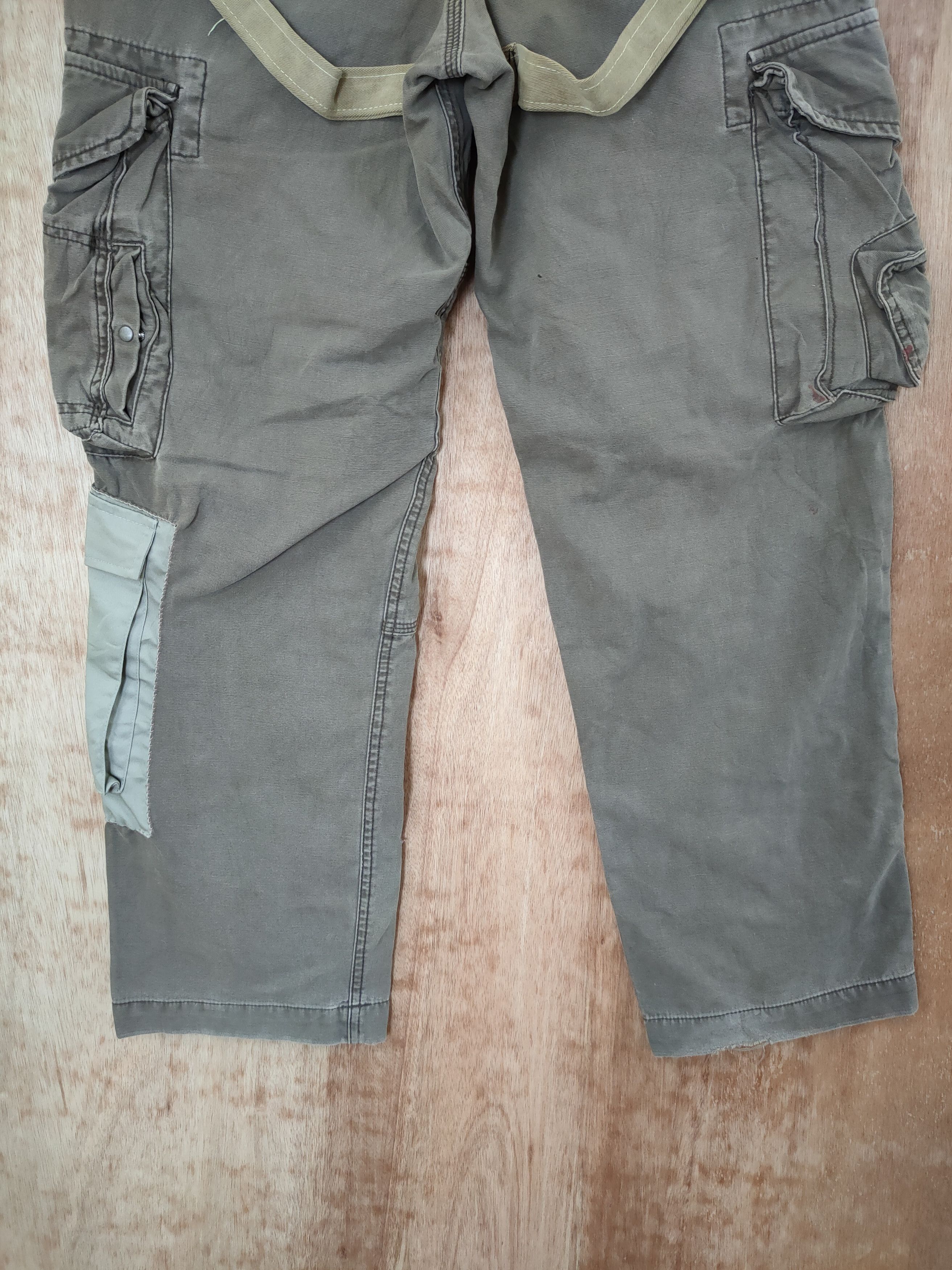 Japanese Brand DL Surplus patchwork reconstruct reworked cargo #46-393 Size US 28 / EU 44 - 9 Thumbnail