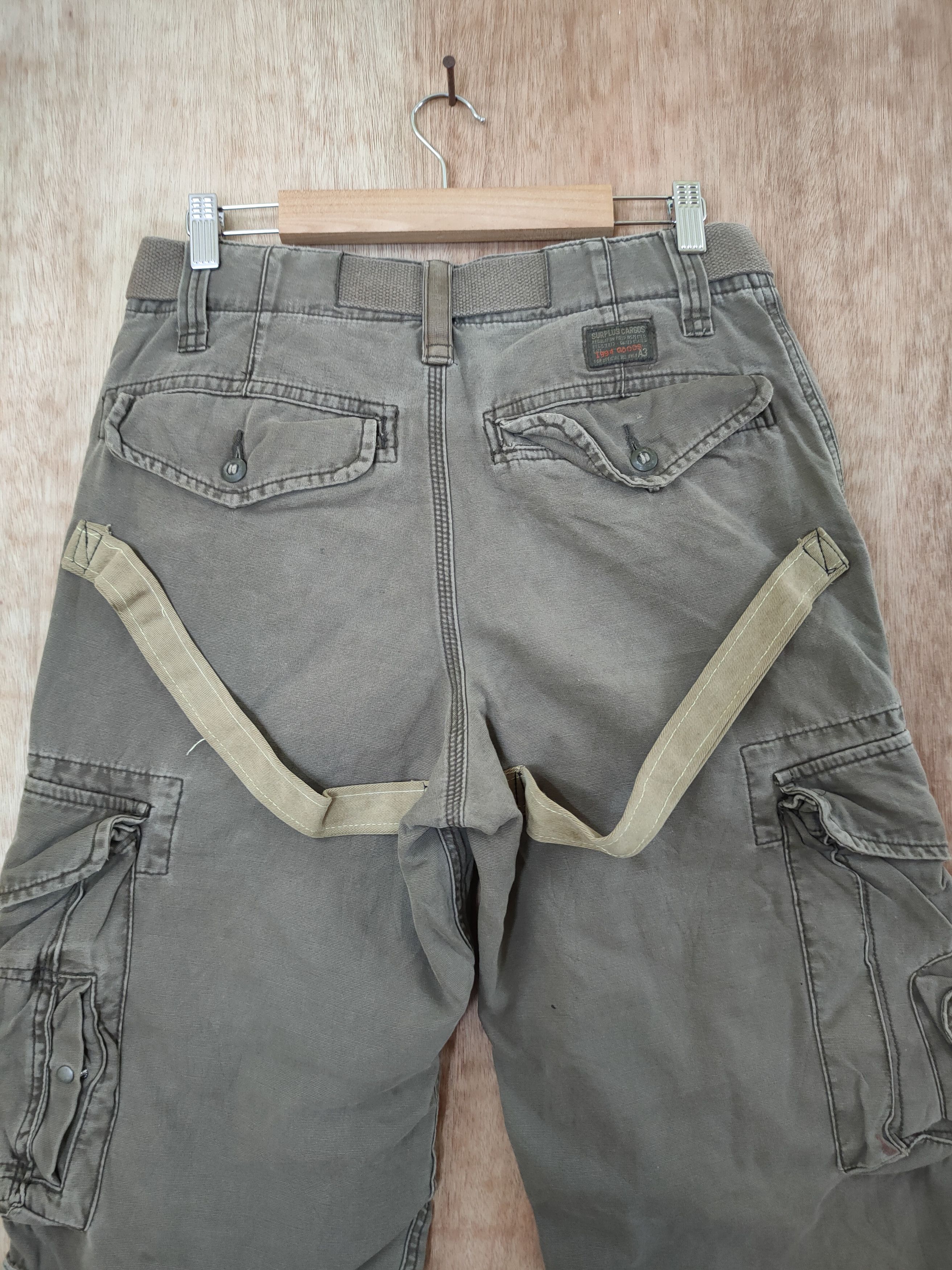 Japanese Brand DL Surplus patchwork reconstruct reworked cargo #46-393 Size US 28 / EU 44 - 10 Thumbnail