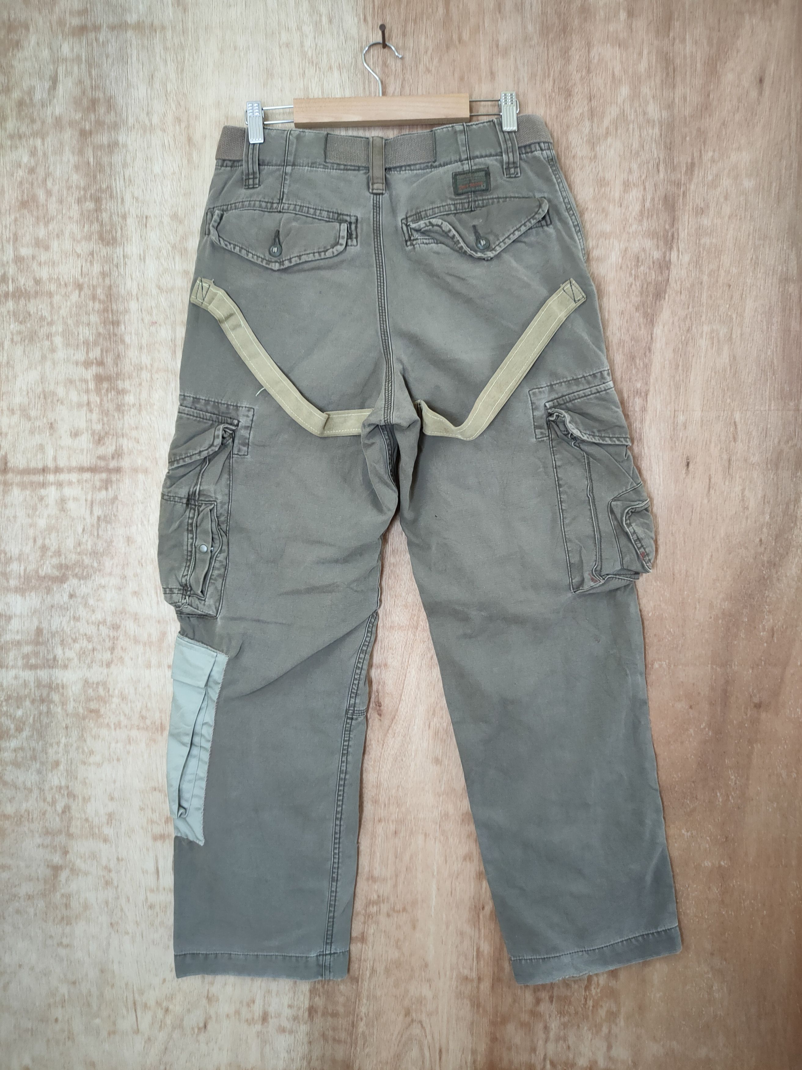 Japanese Brand DL Surplus patchwork reconstruct reworked cargo #46-393 Size US 28 / EU 44 - 8 Thumbnail