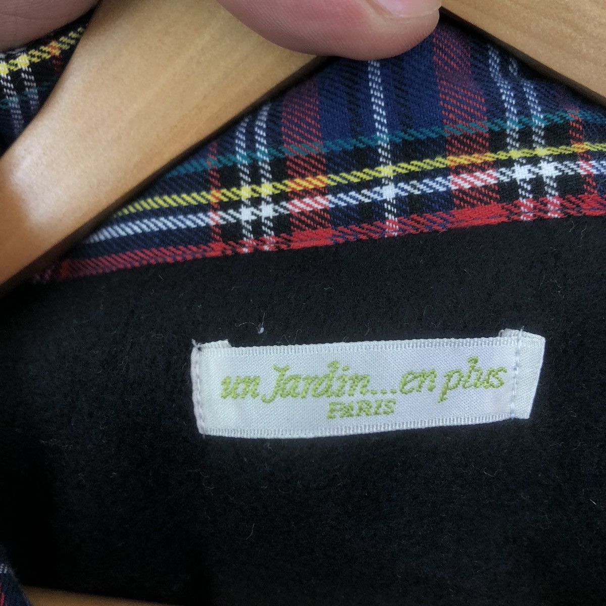 Japanese Brand UN JARDIN EN PLUS PARIS Sleeveless Tank Top Tartan Design Size US M / EU 48-50 / 2 - 6 Thumbnail