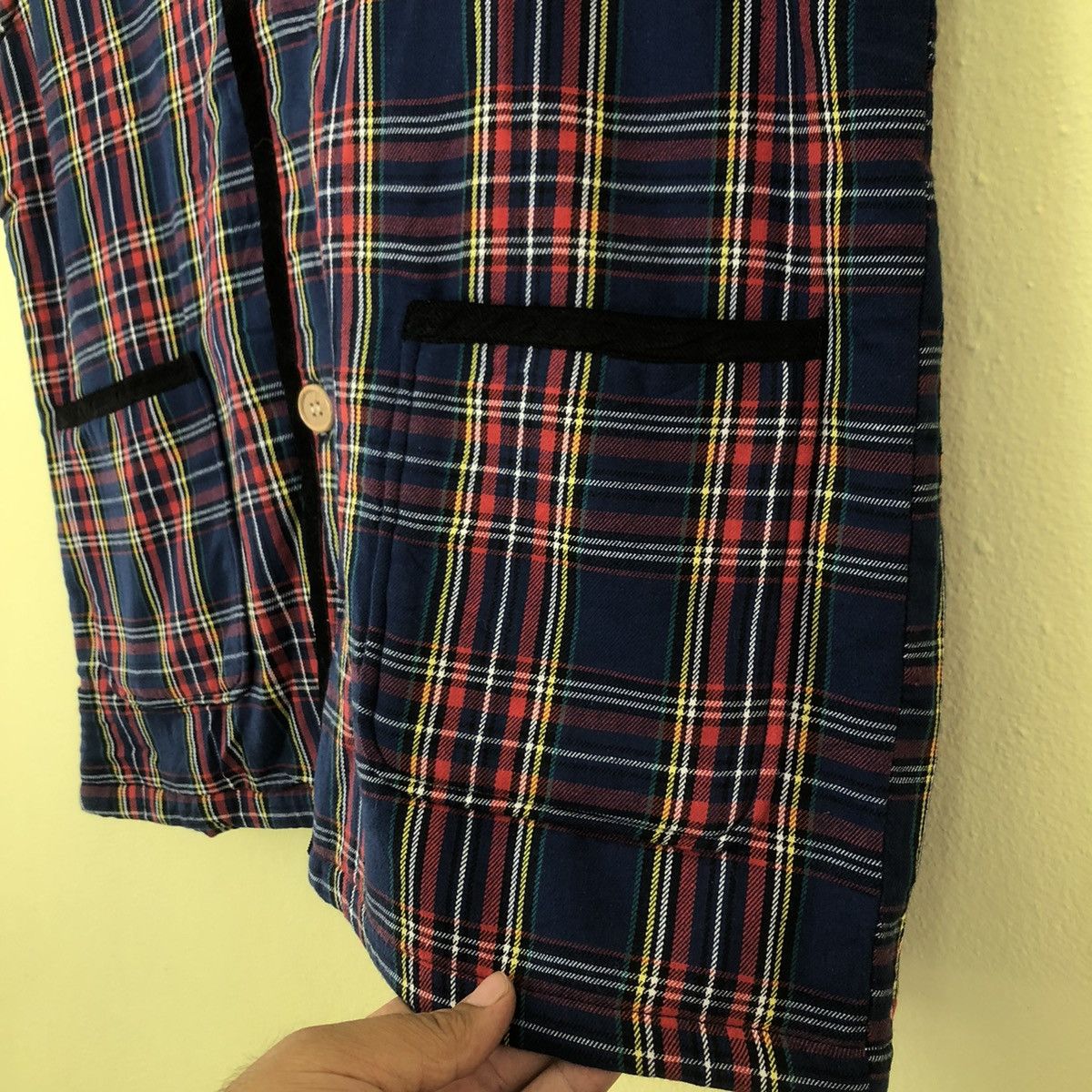 Japanese Brand UN JARDIN EN PLUS PARIS Sleeveless Tank Top Tartan Design Size US M / EU 48-50 / 2 - 4 Thumbnail