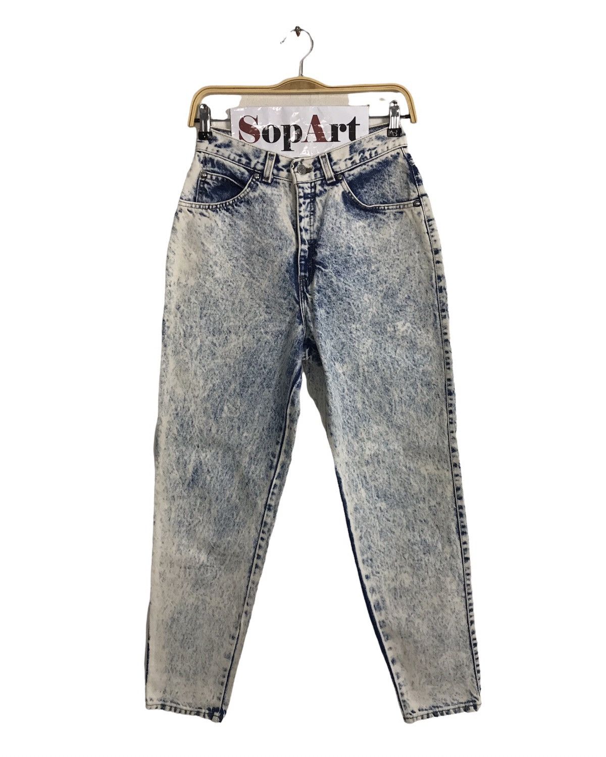 image of Levis x Vintage Levi’S Stone Wash Loose Fit Design in Blue, Men's (Size 27)