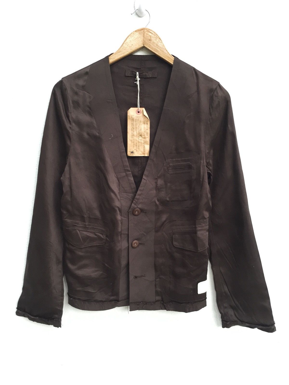 Maison MIHARA YASUHIRO NWT AW11 Miharayasuhiro Brown Relax Light Jacket Size US S / EU 44-46 / 1 - 1 Thumbnail