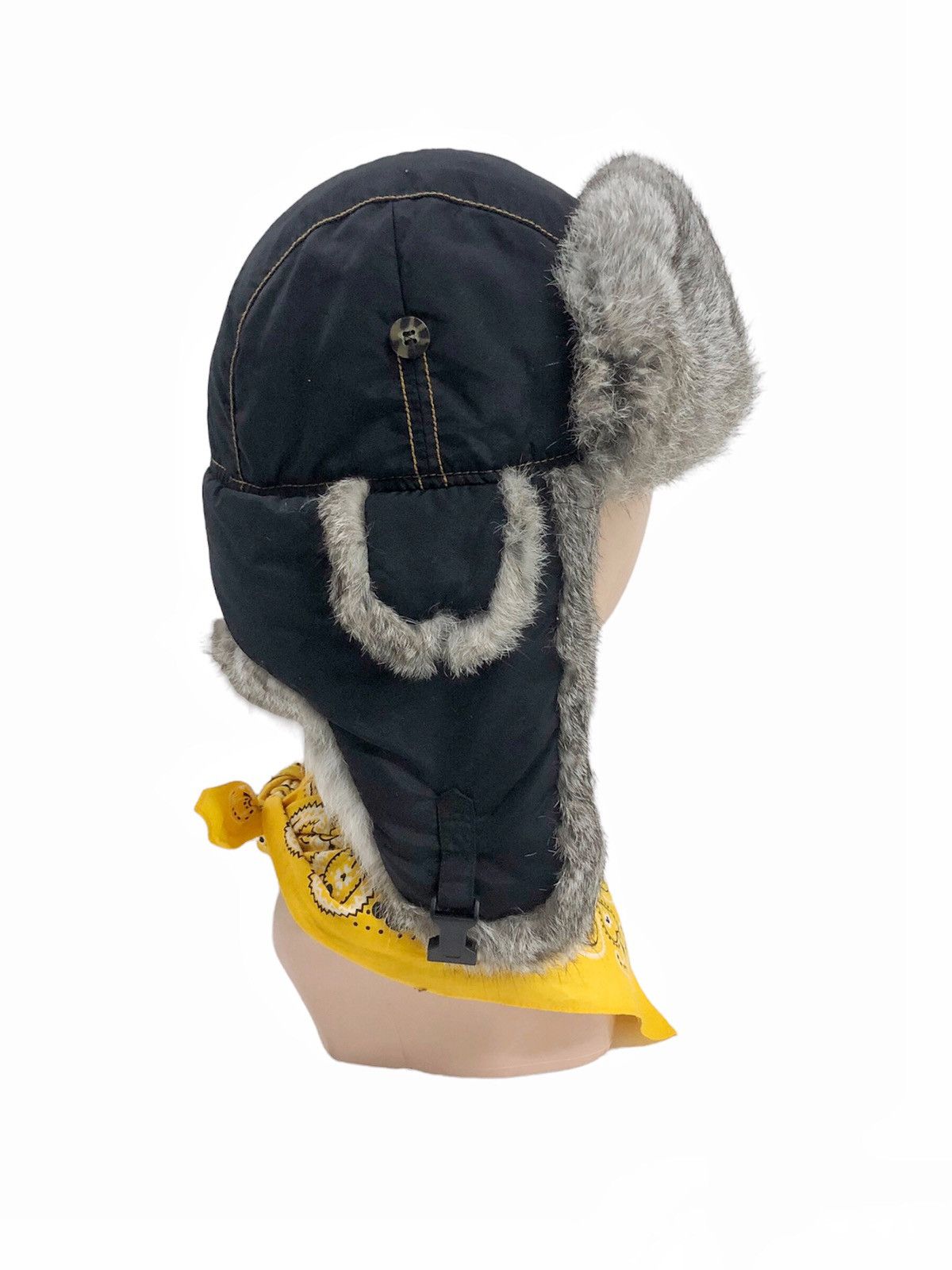 If Six Was Nine Rare Rabbit Fur Trooper hat by Mad Bomber Size ONE SIZE - 10 Thumbnail
